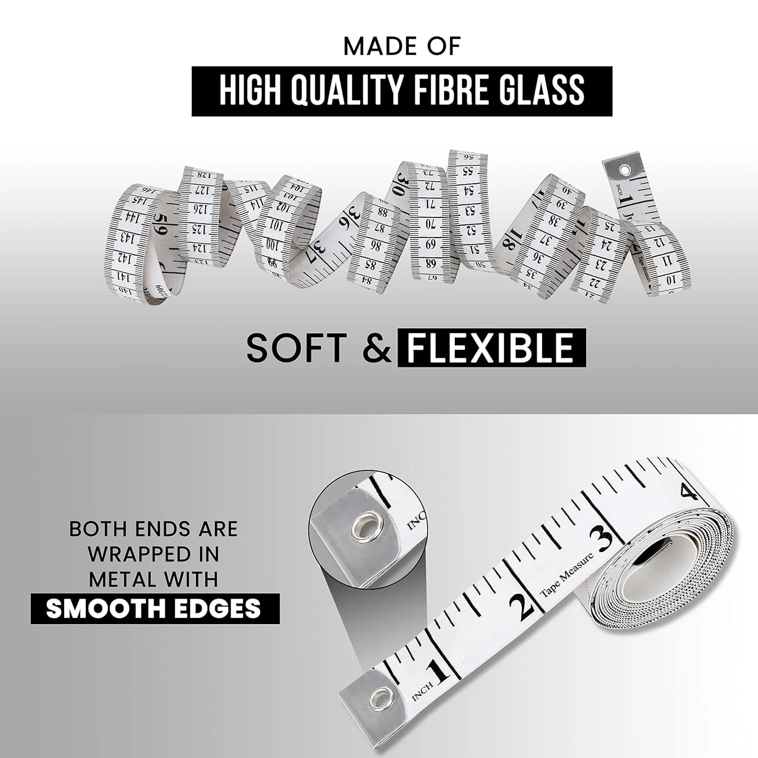 متر خیاطی Xacvyuh، متر اندازه گیری بدن، متر نرم، متر خیاطی، مناسب برای اندازه گیری های پزشکی کاهش وزن، صنایع دستی، 300 سانتی متر/120 اینچ (سفید، 2 عدد سفید) متر خیاطی Xacvyuh، متر اندازه گیری بدن، متر نرم، متر خیاطی، مناسب برای اندازه گیری های پزشکی کاهش وزن، صنایع دستی، 300 سانتی متر/120 اینچ (سفید، 2 عدد سفید)