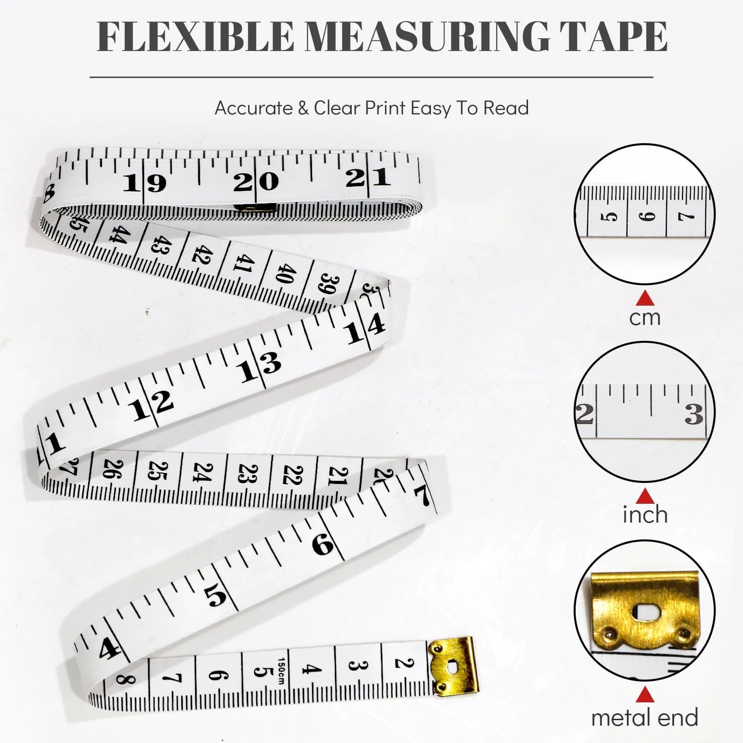 متر خیاطی Xacvyuh، متر اندازه گیری بدن، متر نرم، متر خیاطی، مناسب برای اندازه گیری های پزشکی کاهش وزن، صنایع دستی، 300 سانتی متر/120 اینچ (سفید، 2 عدد سفید) متر خیاطی Xacvyuh، متر اندازه گیری بدن، متر نرم، متر خیاطی، مناسب برای اندازه گیری های پزشکی کاهش وزن، صنایع دستی، 300 سانتی متر/120 اینچ (سفید، 2 عدد سفید)