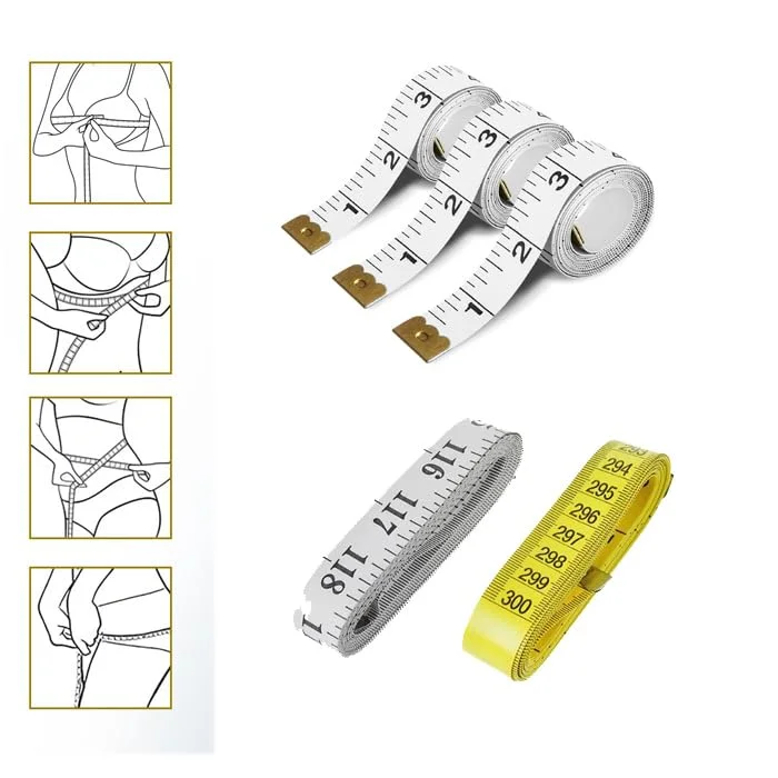 متر خیاطی Xacvyuh، متر اندازه گیری بدن، متر نرم، متر خیاطی، مناسب برای اندازه گیری های پزشکی کاهش وزن، صنایع دستی، 300 سانتی متر/120 اینچ (سفید، 2 عدد سفید) متر خیاطی Xacvyuh، متر اندازه گیری بدن، متر نرم، متر خیاطی، مناسب برای اندازه گیری های پزشکی کاهش وزن، صنایع دستی، 300 سانتی متر/120 اینچ (سفید، 2 عدد سفید)
