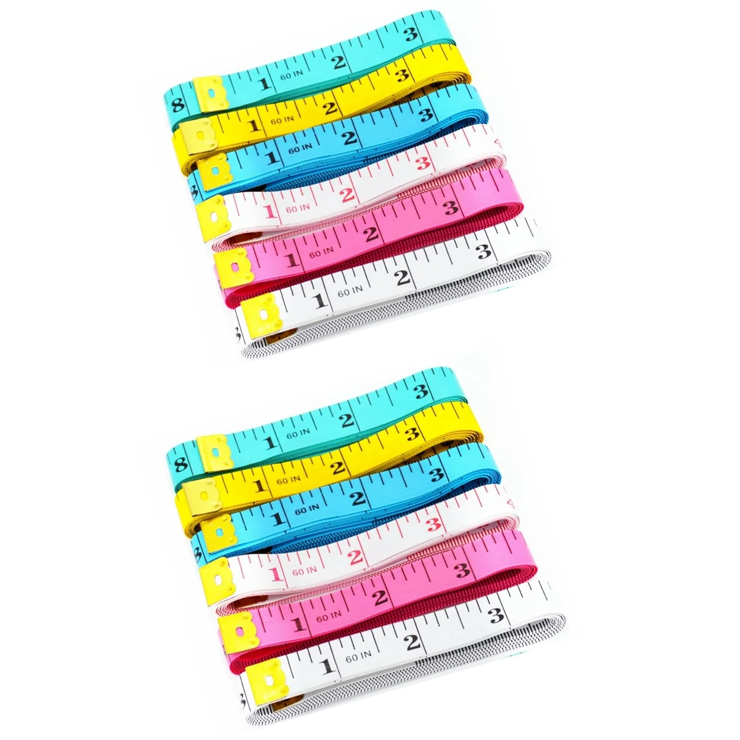 متر خیاطی ونیس برای اندازه گیری بدن، کاهش وزن، خیاطی پارچه، وینیل، لوازم صنایع دستی، خط کش نرم دو طرفه 60 اینچی، بسته 12 عددی متر خیاطی ونیس برای اندازه گیری بدن، کاهش وزن، خیاطی پارچه، وینیل، لوازم صنایع دستی، خط کش نرم دو طرفه 60 اینچی، بسته 12 عددی