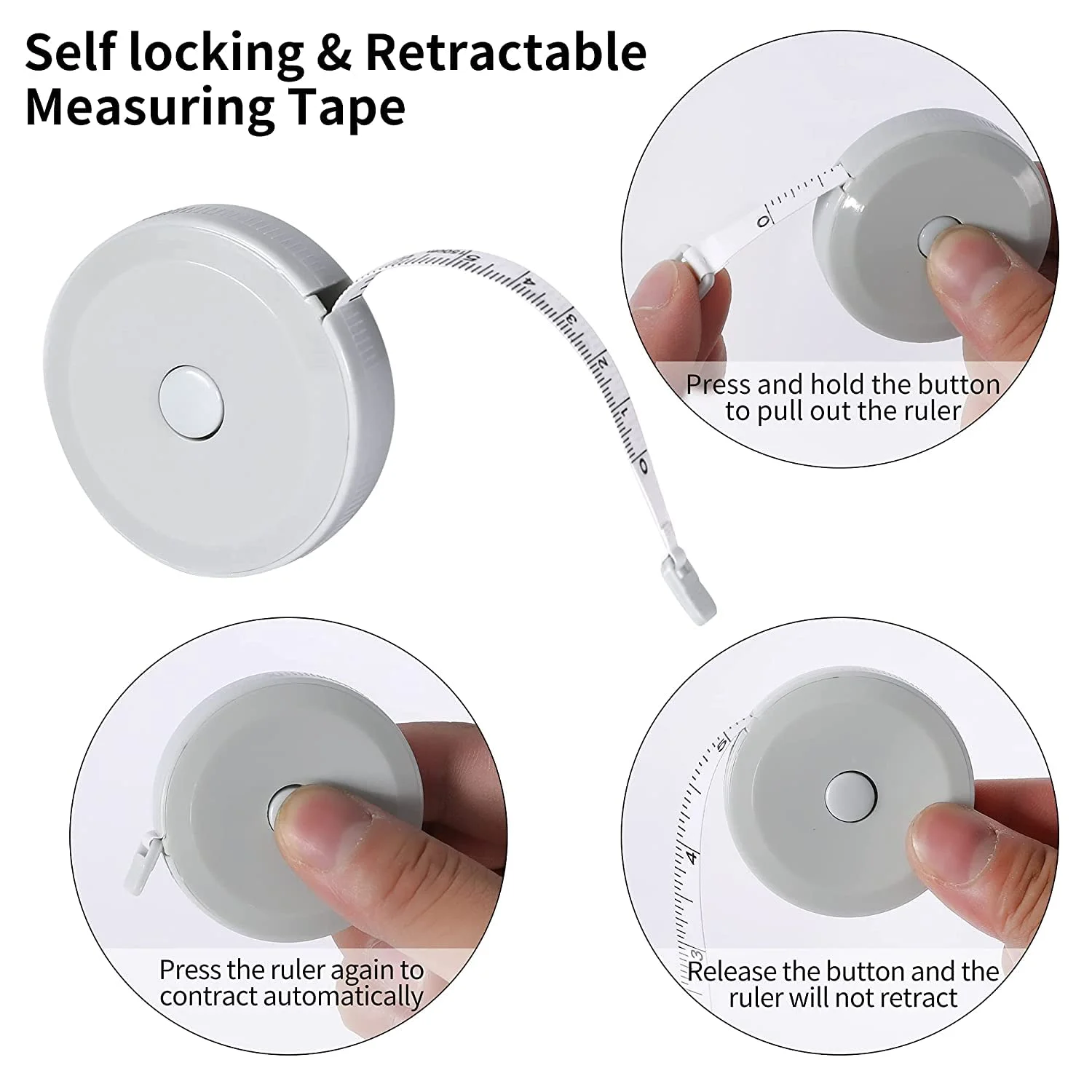 متر خیاطی نرم Wawasia، متر نواری خیاطی برای اندازه گیری بدن، متر اندازه گیری کوچک 60 اینچی، بسته 3 عددی (صورتی/سبز/آبی) متر خیاطی نرم Wawasia، متر نواری خیاطی برای اندازه گیری بدن، متر اندازه گیری کوچک 60 اینچی، بسته 3 عددی (صورتی/سبز/آبی)