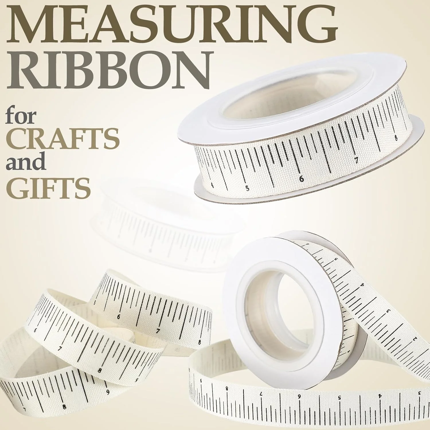 نوار اندازه گیری طرح خط کش Wavwavw، بسته 2 عددی، 10 یارد، نوار اندازه گیری پارچه ای پنبه ای، نوار خیاطی، مناسب برای کاردستی های مدرسه و لوازم هدیه (خط کش، سفید) نوار اندازه گیری طرح خط کش Wavwavw، بسته 2 عددی، 10 یارد، نوار اندازه گیری پارچه ای پنبه ای، نوار خیاطی، مناسب برای کاردستی های مدرسه و لوازم هدیه (خط کش، سفید)