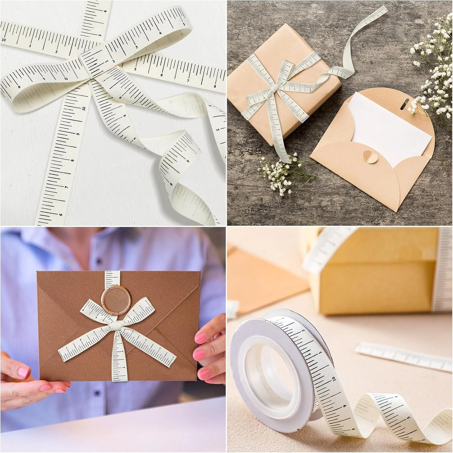 نوار اندازه گیری طرح خط کش Wavwavw، بسته 2 عددی، 10 یارد، نوار اندازه گیری پارچه ای پنبه ای، نوار خیاطی، مناسب برای کاردستی های مدرسه و لوازم هدیه (خط کش، سفید) نوار اندازه گیری طرح خط کش Wavwavw، بسته 2 عددی، 10 یارد، نوار اندازه گیری پارچه ای پنبه ای، نوار خیاطی، مناسب برای کاردستی های مدرسه و لوازم هدیه (خط کش، سفید)