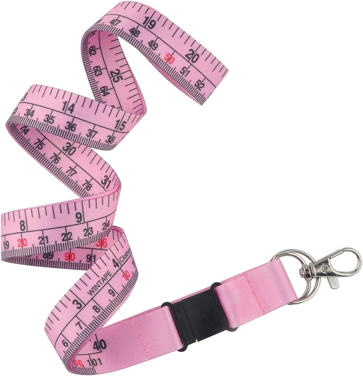 متر نواری بنددار WIN TAPE با قابلیت اندازه گیری 101 سانتی متر (40 اینچ)، متر نواری پارچه ای راحت برای نگهدارنده های کارت شناسایی و اندازه گیری متر نواری بنددار WIN TAPE با قابلیت اندازه گیری 101 سانتی متر (40 اینچ)، متر نواری پارچه ای راحت برای نگهدارنده های کارت شناسایی و اندازه گیری