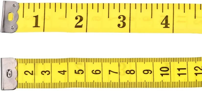 متر خیاطی پارچه ای یو ایکس سل برای بدن، 300 سانتی متر، 120 اینچ، متر اندازه گیری نرم دو طرفه برای خیاطی، زرد متر خیاطی پارچه ای یو ایکس سل برای بدن، 300 سانتی متر، 120 اینچ، متر اندازه گیری نرم دو طرفه برای خیاطی، زرد