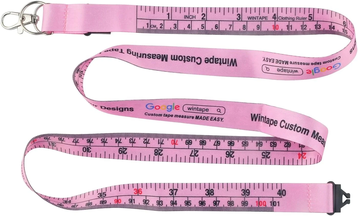 متر نواری بنددار WIN TAPE با قابلیت اندازه گیری 101 سانتی متر (40 اینچ)، متر نواری پارچه ای راحت برای نگهدارنده های کارت شناسایی و اندازه گیری متر نواری بنددار WIN TAPE با قابلیت اندازه گیری 101 سانتی متر (40 اینچ)، متر نواری پارچه ای راحت برای نگهدارنده های کارت شناسایی و اندازه گیری