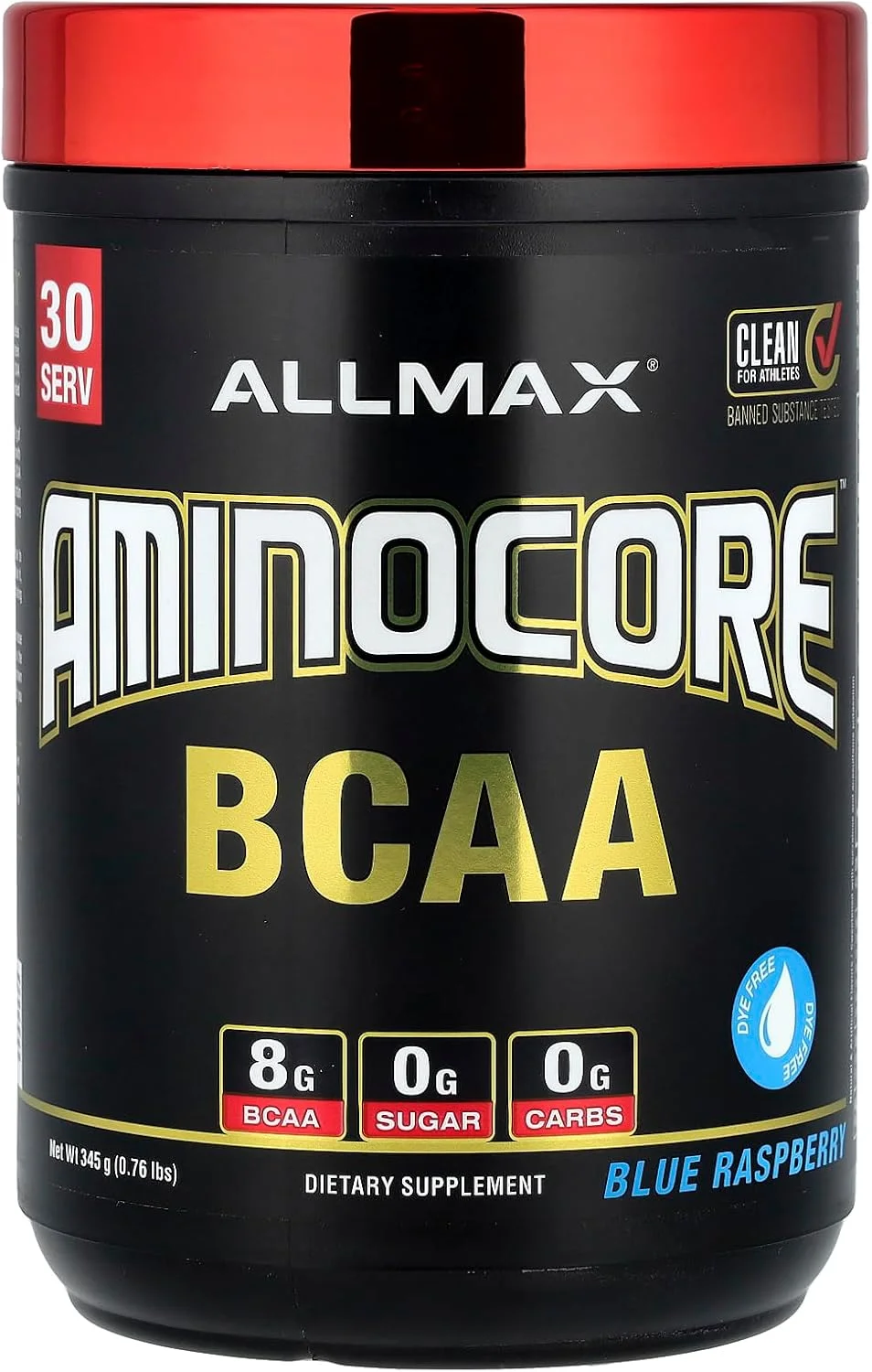 آمینواسیدهای شاخه دار آمینوکور AllMax Nutrition، تمشک آبی، 404 گرم آمینواسیدهای شاخه دار آمینوکور AllMax Nutrition، تمشک آبی، 404 گرم