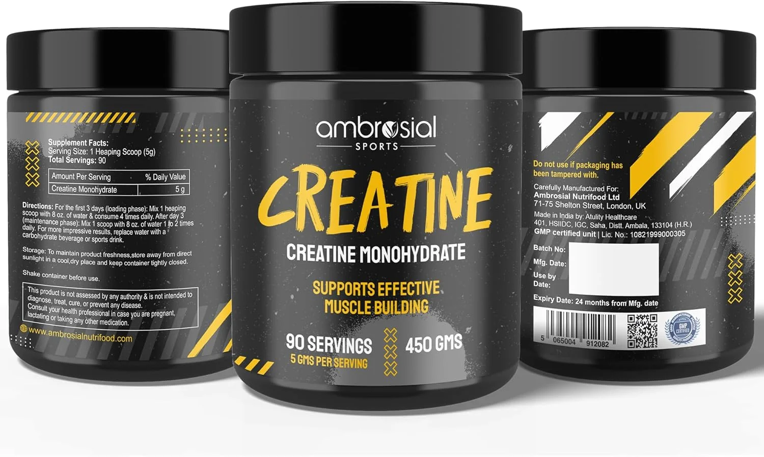 کراتین مونوهیدرات آمبروسیال 450 گرم | تقویت کننده خالص قدرت عضلانی | افزایش طبیعی قدرت و استقامت | مکمل کراتین برای تناسب اندام و بدنسازی | غیر GMO و بدون گلوتن | 90 سروینگ کراتین مونوهیدرات آمبروسیال 450 گرم | تقویت کننده خالص قدرت عضلانی | افزایش طبیعی قدرت و استقامت | مکمل کراتین برای تناسب اندام و بدنسازی | غیر GMO و بدون گلوتن | 90 سروینگ