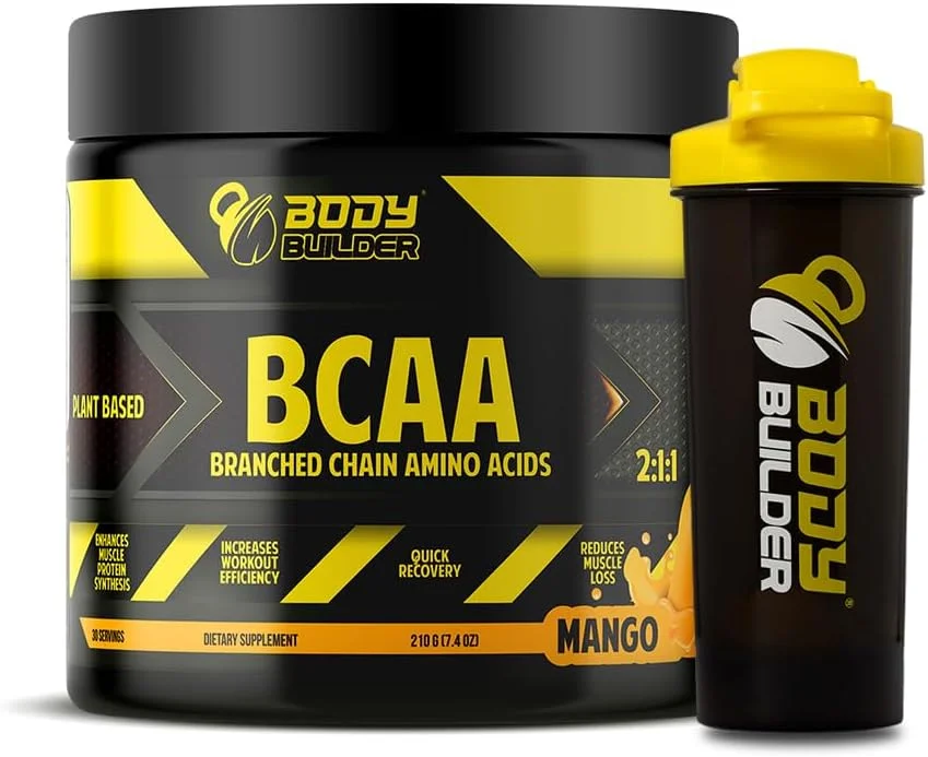 مکمل BCAA بدنسازی - ریکاوری سریع، حفظ عضلات، تمرینات پیشرفته - وگان و سازگار با کتو، بدون گلوتن، سویا و شکر (30 سروینگ، انبه) (بدون شیکر) مکمل BCAA بدنسازی - ریکاوری سریع، حفظ عضلات، تمرینات پیشرفته - وگان و سازگار با کتو، بدون گلوتن، سویا و شکر (30 سروینگ، انبه) (بدون شیکر)