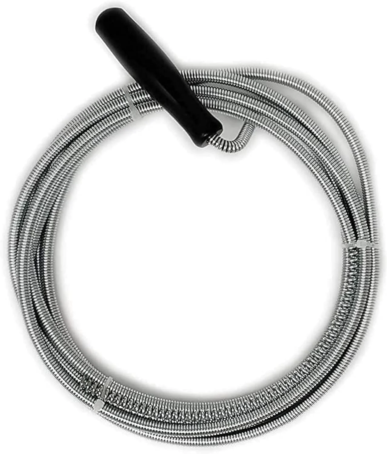 MOMENT فنر لوله بازکنی 5 متری فلزی انعطاف پذیر، ابزار لوله بازکنی فنری، سیم فنری و ابزار تمیز کننده لوله - ابزار لوله بازکنی برای لوله های سینک ظرفشویی، دوش، روشویی و لوله ها