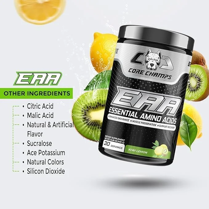 کور چمپز EAA-30 Ser | رشد عضلات، ریکاوری و استقامت | 9.7 گرم EAAs و BCAAs | ال-ترئونین | ال-لیزین HCL | ال-متیونین | ال-فنیل آلانین | ال-تریپتوفان | ال-هیستیدین | ال-ایزولوسین | ال-لوسین | ال-والین (کیوی لیمو) کور چمپز EAA-30 Ser | رشد عضلات، ریکاوری و استقامت | 9.7 گرم EAAs و BCAAs | ال-ترئونین | ال-لیزین HCL | ال-متیونین | ال-فنیل آلانین | ال-تریپتوفان | ال-هیستیدین | ال-ایزولوسین | ال-لوسین | ال-والین (کیوی لیمو)