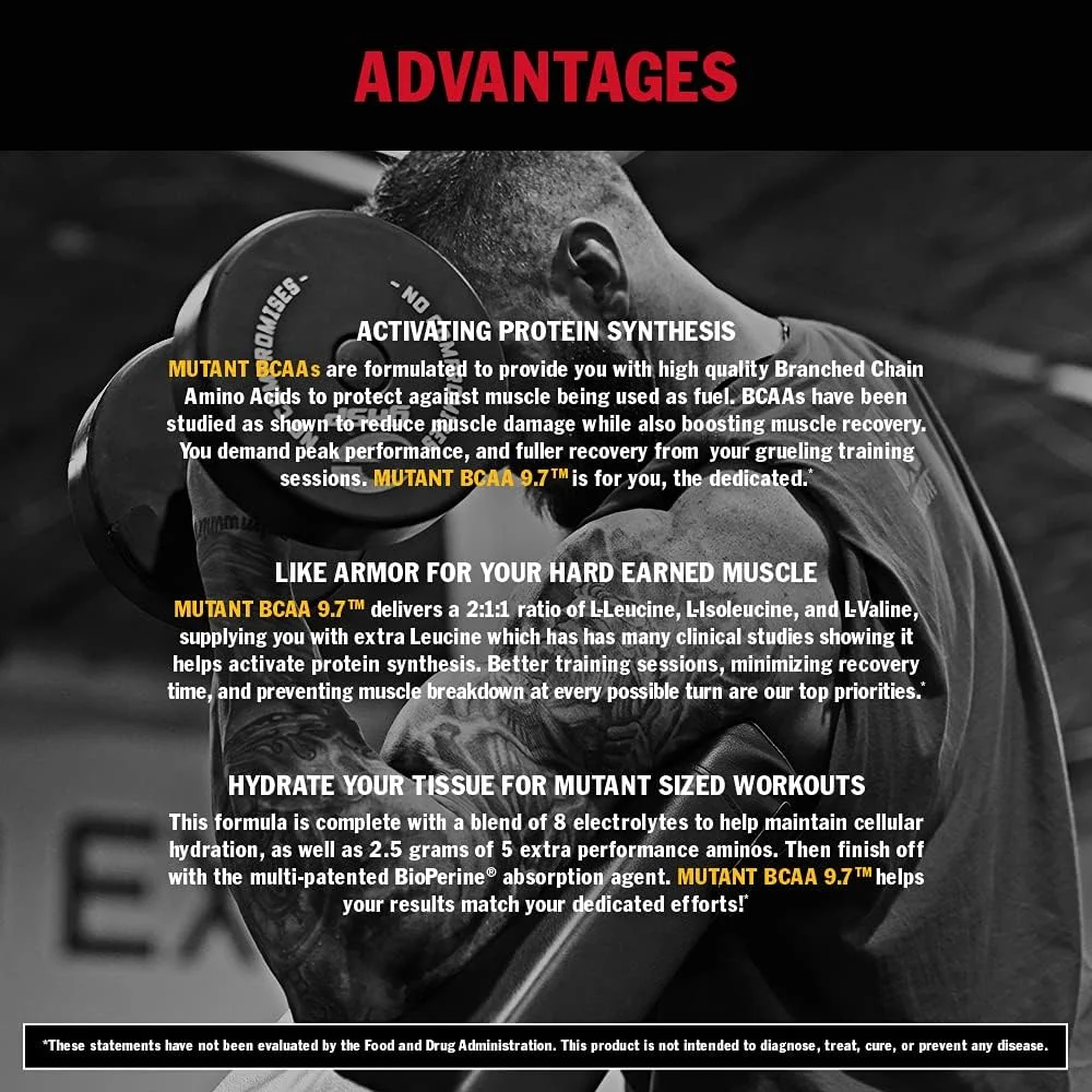 مکمل موتانت BCAA 9.7 پودر BCAA با پشتیبانی از انرژی آمینه میکرونیزه - 348 گرم - انبه استوایی مکمل موتانت BCAA 9.7 پودر BCAA با پشتیبانی از انرژی آمینه میکرونیزه - 348 گرم - انبه استوایی
