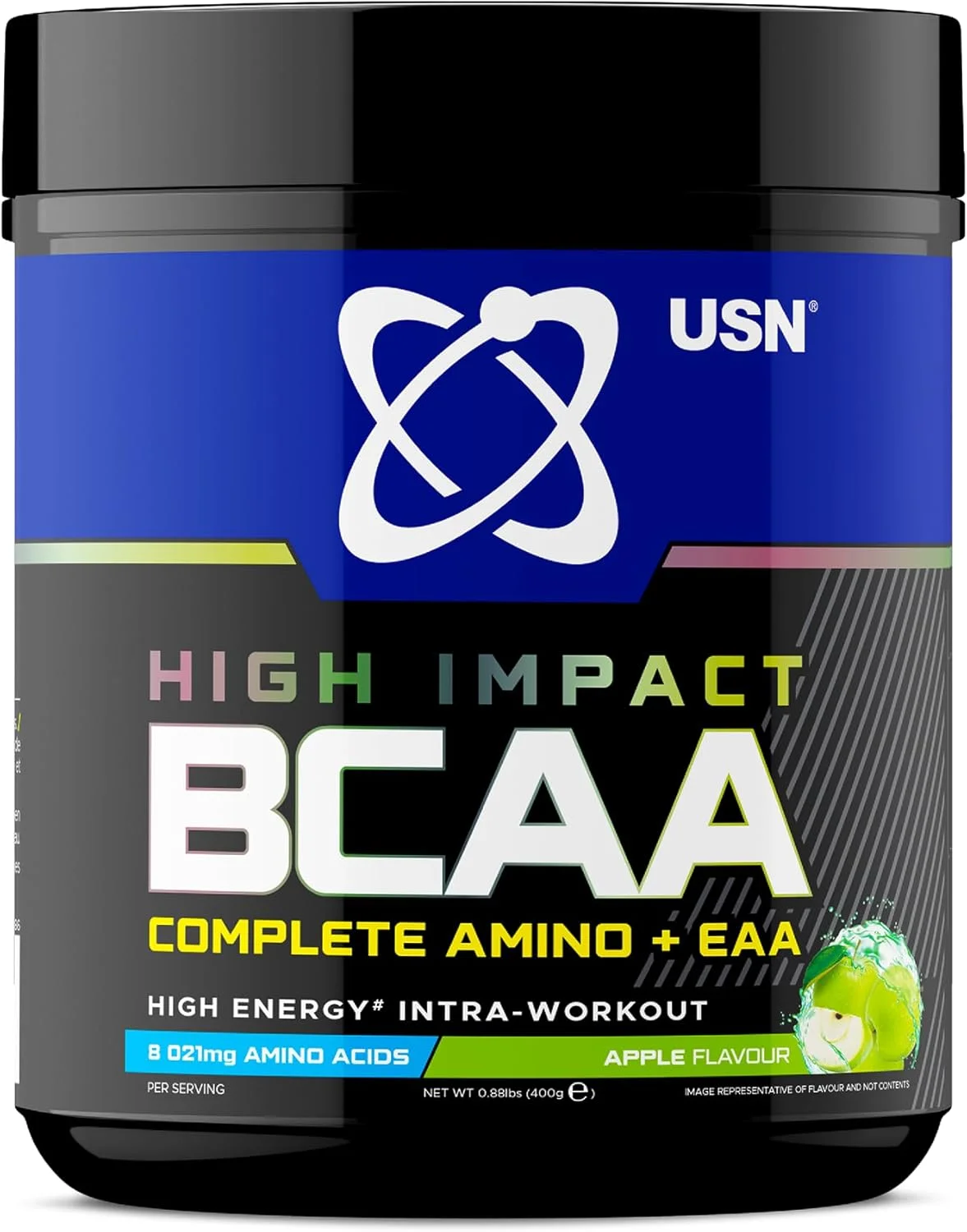 پودر آمینو و EAA کامل USN، طعم سیب - 400 گرم، نوشیدنی انرژی زا وگان، اسیدهای آمینه BCAA ممتاز و نوشیدنی ریکاوری گلوتامین، شیک قبل و بعد از تمرین با تاثیر بالا پودر آمینو و EAA کامل USN، طعم سیب - 400 گرم، نوشیدنی انرژی زا وگان، اسیدهای آمینه BCAA ممتاز و نوشیدنی ریکاوری گلوتامین، شیک قبل و بعد از تمرین با تاثیر بالا