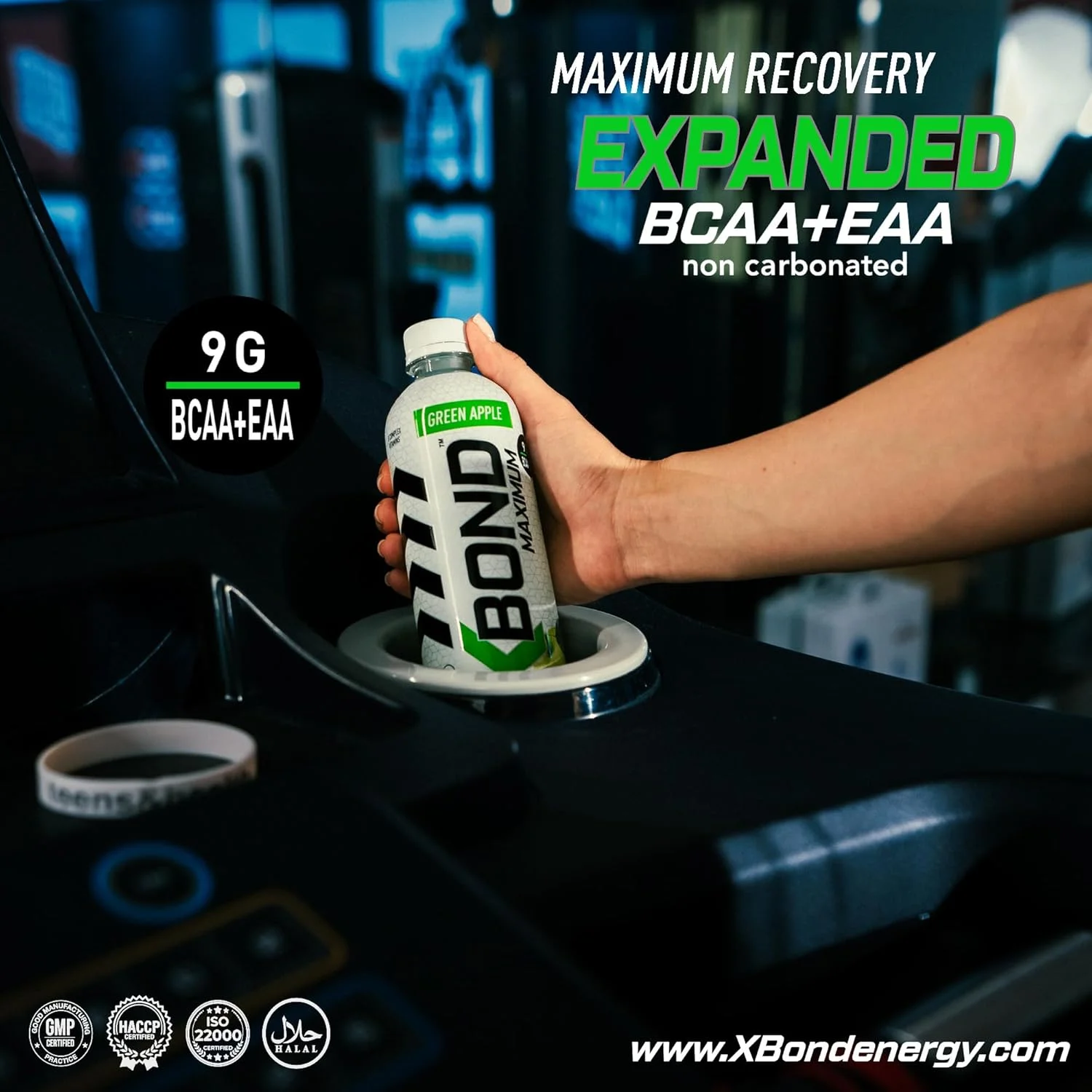 نوشیدنی غیر گازدار سیب سبز X-BOND Maximum Recovery، حداکثر نوشیدنی آمینو - 9 گرم BCAA + الکترولیت های EAA - 16 fl oz (500 ml)، بدون شکر، 34 کالری، 60 میلی گرم کافئین، بسته 12 عددی نوشیدنی غیر گازدار سیب سبز X-BOND Maximum Recovery، حداکثر نوشیدنی آمینو - 9 گرم BCAA + الکترولیت های EAA - 16 fl oz (500 ml)، بدون شکر، 34 کالری، 60 میلی گرم کافئین، بسته 12 عددی