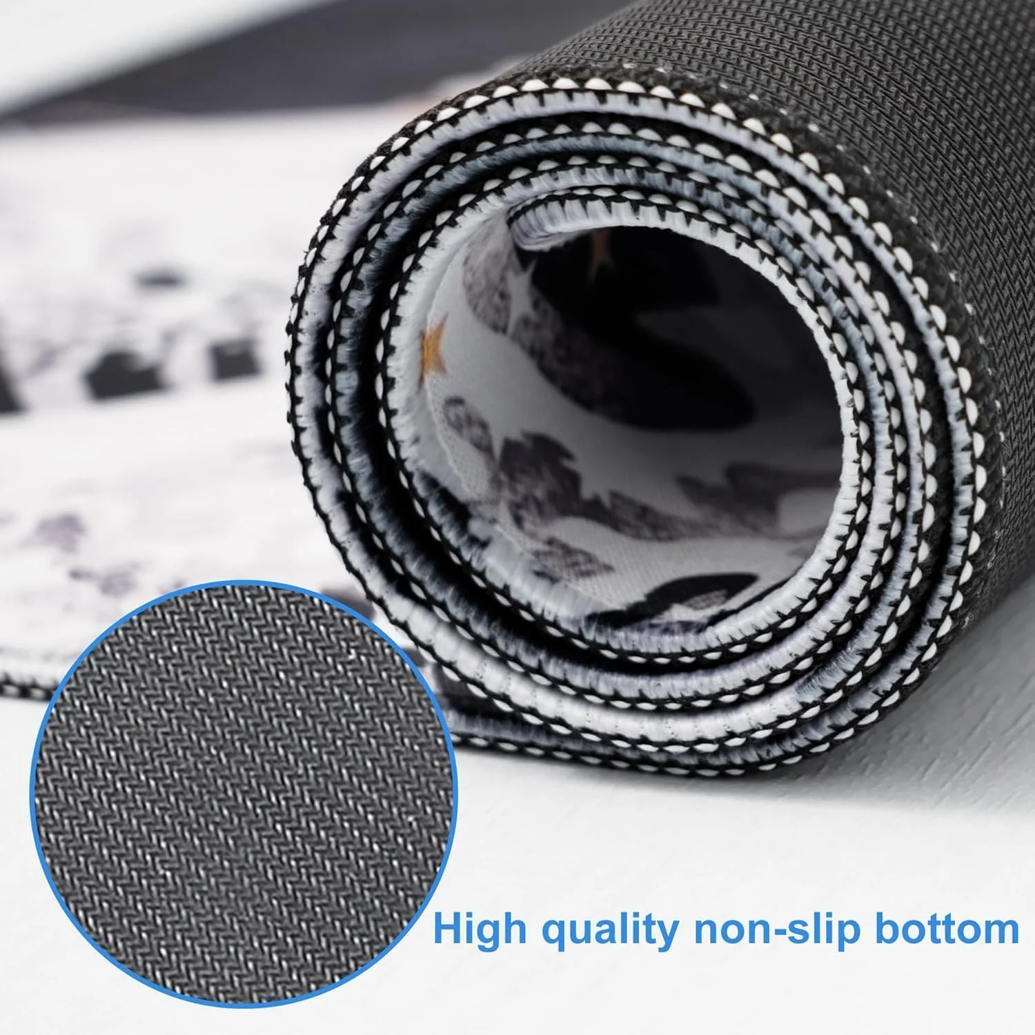 موس پد گیمینگ XL، زیرانداز بزرگ میز آزونی با لبه های دوخته شده، ضخامت 3 میلی متر، ضد آب و پایه لاستیکی ضد لغزش، سطح صاف برای کامپیوتر، لپ تاپ، دفتر کار و خانه (80x30 سانتی متر، طرح هنری موج کاناگاوا)