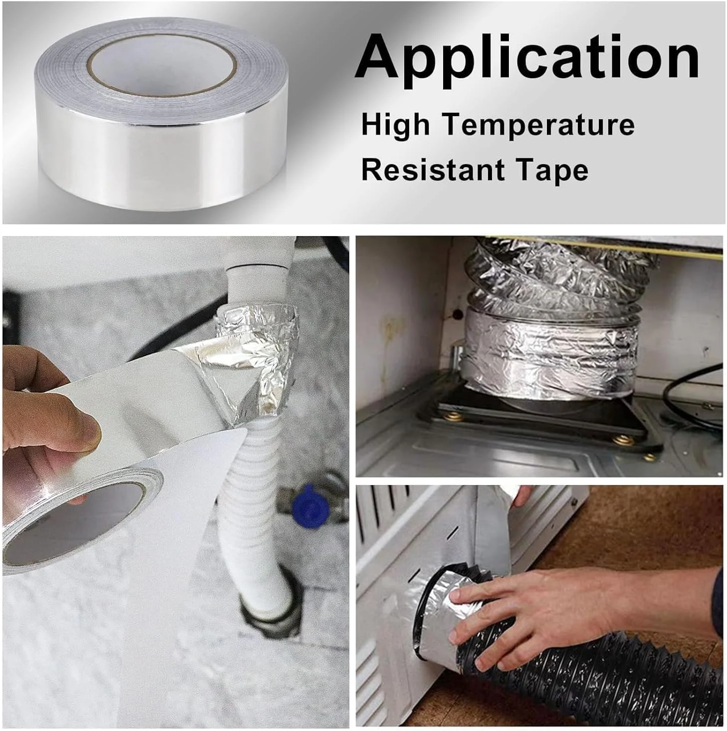 نوار چسب فویل آلومینیومی Biella - به راحتی آب بندی، عایق بندی و محافظت کنید! ایده آل برای نشتی سقف، ترک های سطحی، شکاف های پنجره، لوله ها، آب بندی قایق ها و موارد دیگر (2 اینچ، 1 عدد)