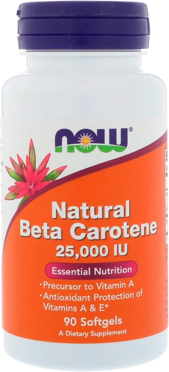 Now Foods - بتا کاروتن (طبیعی) D. Salina با کاروتنوئیدهای مخلوط 25000 واحد بین المللی 53538