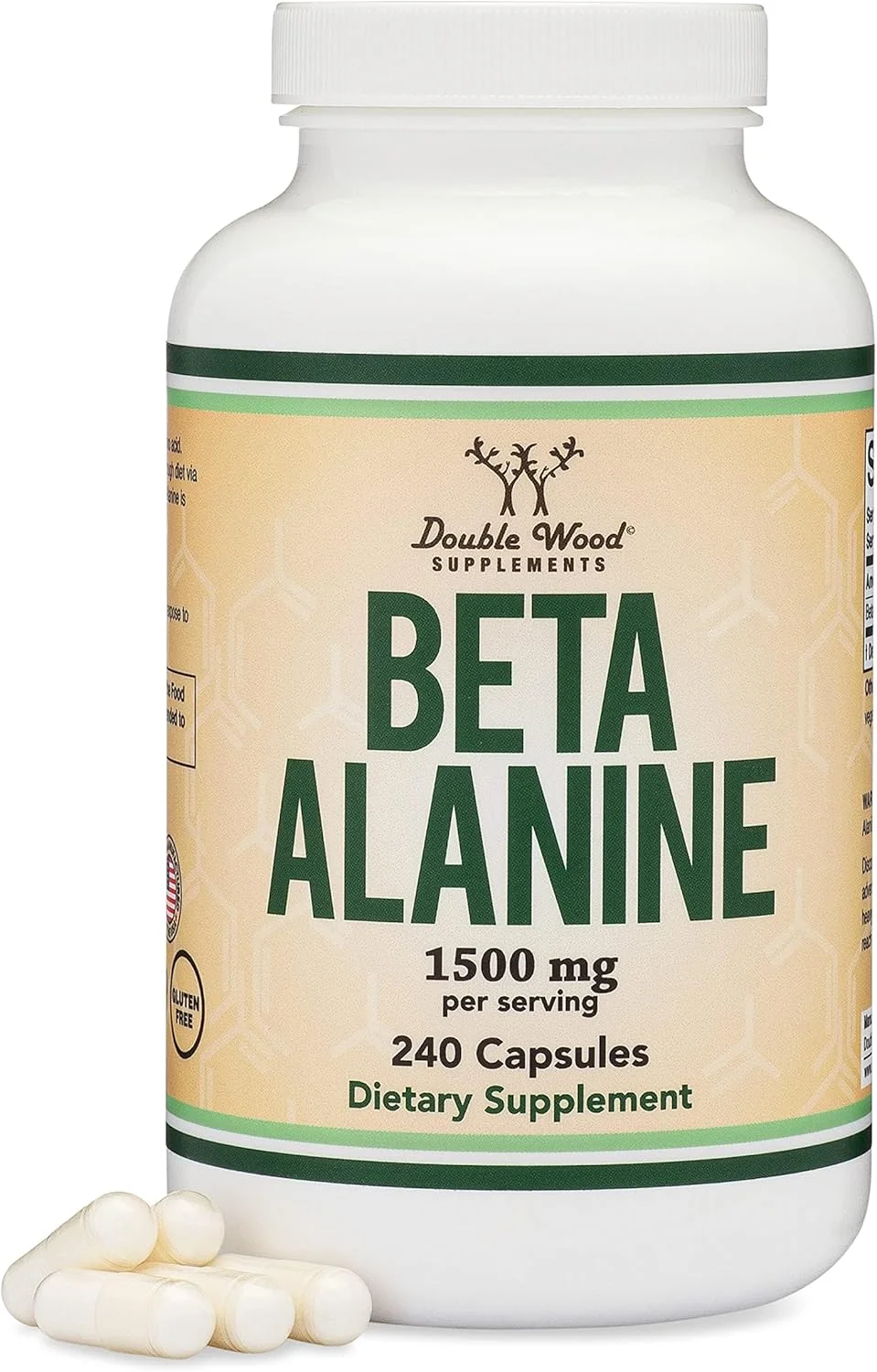کپسول های بتا آلانین Double Wood Supplements (سروینگ 1.5 گرمی، 240 کپسول) برای خستگی عضلانی و استقامت (تولید و آزمایش شده در ایالات متحده آمریکا)
