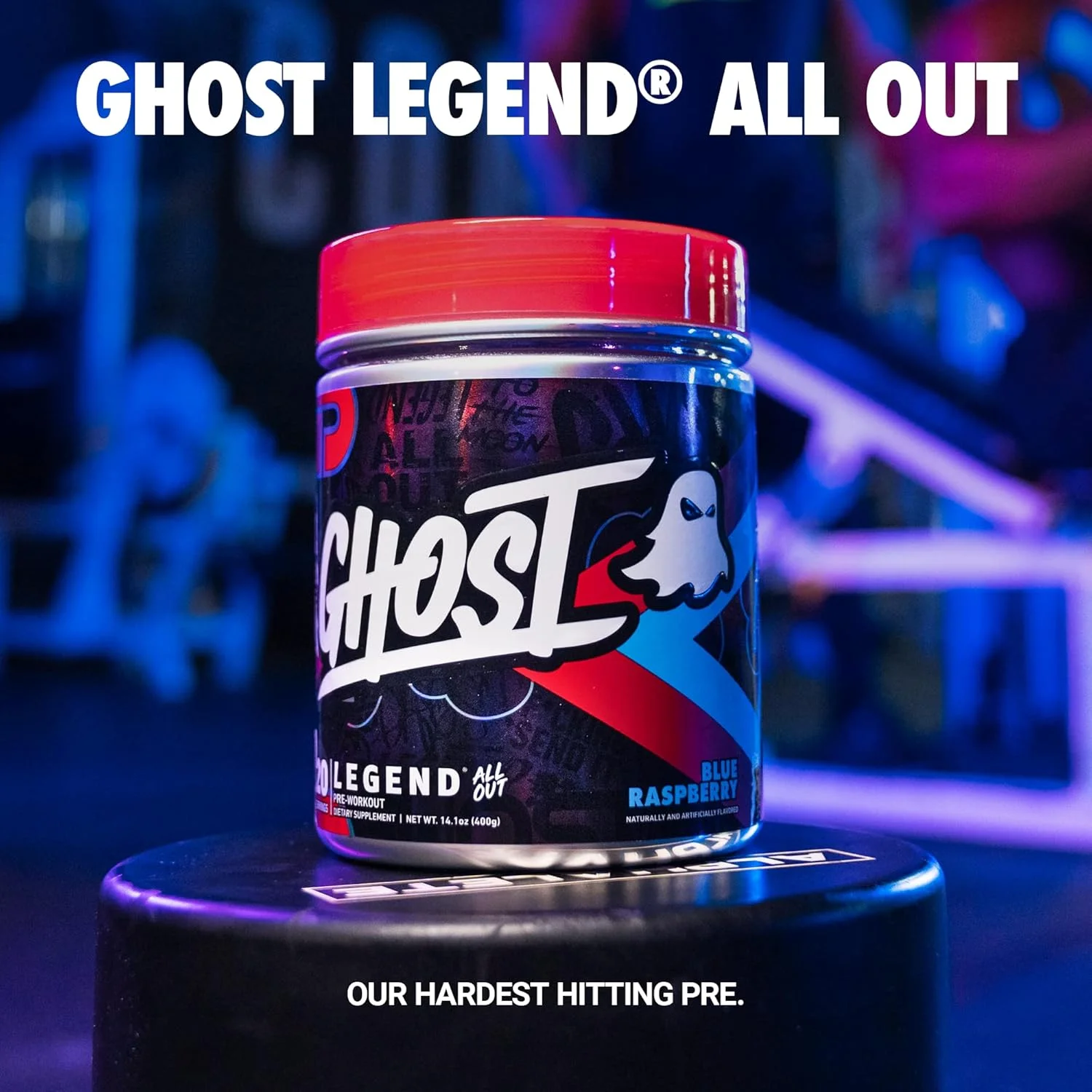 پودر مکمل قبل از تمرین GHOST Legend، Legend All Out، تمشک آبی - 20 سروینگ - مکمل قبل از تمرین برای مردان و زنان - ترکیب کافئین، ال-سیترولین و بتا آلانین - بدون شکر پودر مکمل قبل از تمرین GHOST Legend، Legend All Out، تمشک آبی - 20 سروینگ - مکمل قبل از تمرین برای مردان و زنان - ترکیب کافئین، ال-سیترولین و بتا آلانین - بدون شکر