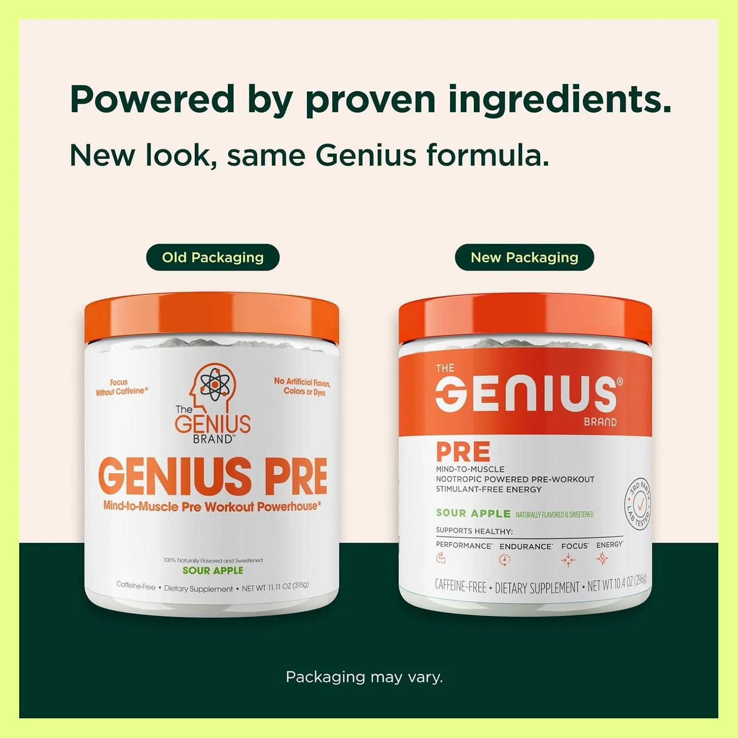 پودر قبل از تمرین Genius، سیب ترش - مکمل تقویت کننده نیتریک اکسید بدون کافئین و نوتروپیک کاملا طبیعی قبل از تمرین با بتا آلانین و آلفا GPC - بدون طعم دهنده ها، شیرین کننده ها یا رنگ های مصنوعی پودر قبل از تمرین Genius، سیب ترش - مکمل تقویت کننده نیتریک اکسید بدون کافئین و نوتروپیک کاملا طبیعی قبل از تمرین با بتا آلانین و آلفا GPC - بدون طعم دهنده ها، شیرین کننده ها یا رنگ های مصنوعی
