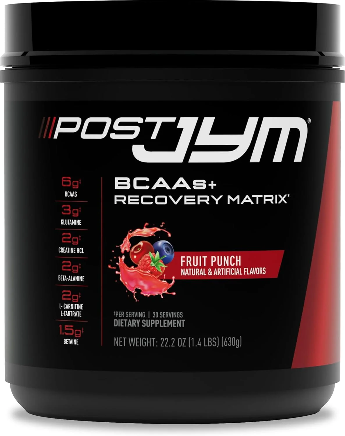 ماتریکس فعال بعد از تمرین JYM Supplement Science - مکمل بعد از تمرین با BCAA، گلوتامین، کراتین HCL، بتا آلانین و موارد دیگر | پانچ میوه، 30 سروینگ