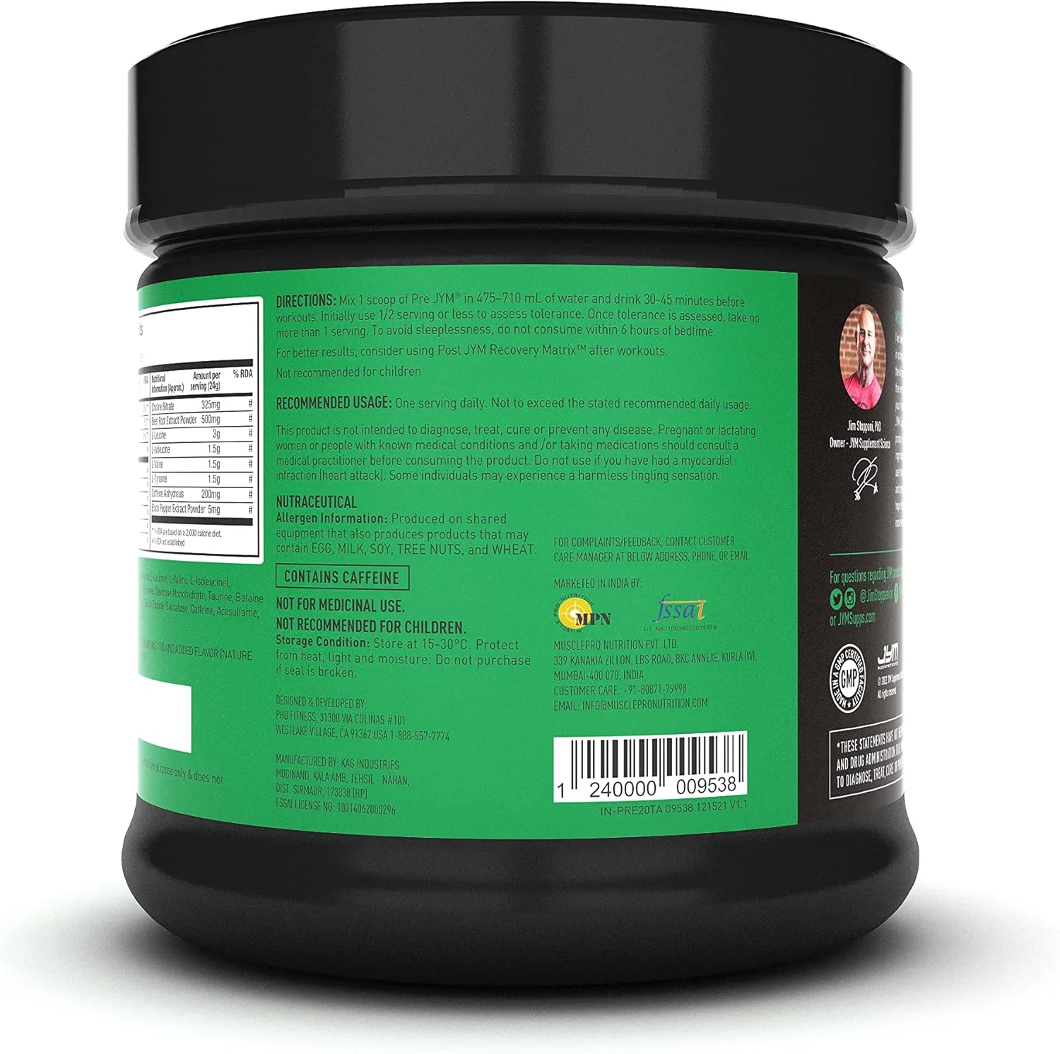 مکمل قبل از تمرین با عملکرد بالا پری جیم (6 گرم BCAA و سیترولین مالات، 2 گرم کراتین HCL و بتا آلانین، 650 میلی گرم بتائین) - 500 گرم (نارنگی)
