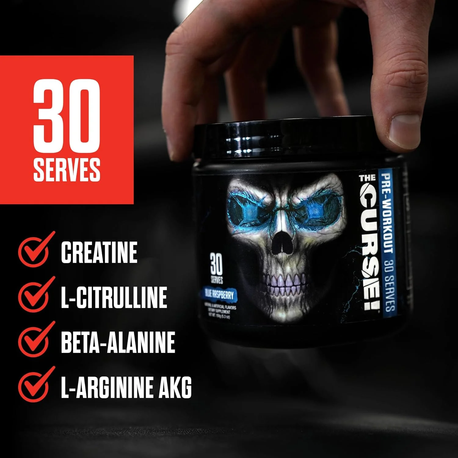 پودر مکمل قبل از تمرین JNX SPORTS The Curse! - تمشک آبی 30 سروینگ | قبل از تمرین: افزایش قدرت، انرژی + تمرکز برای مردان و زنان | کافئین، بتا آلانین، کراتین و ال-سیترولین پودر مکمل قبل از تمرین JNX SPORTS The Curse! - تمشک آبی 30 سروینگ | قبل از تمرین: افزایش قدرت، انرژی + تمرکز برای مردان و زنان | کافئین، بتا آلانین، کراتین و ال-سیترولین