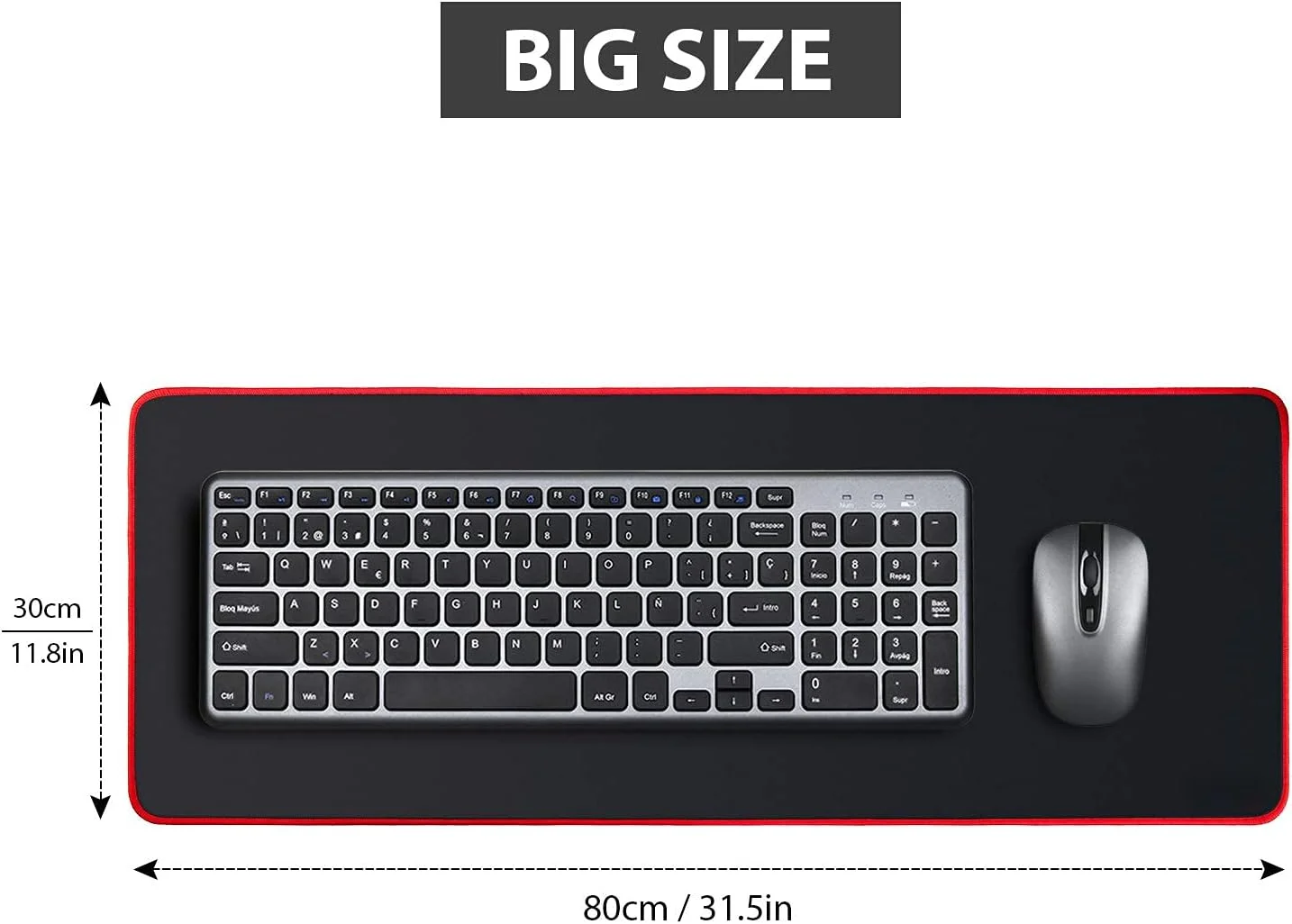 پد ماوس SKY-TOUCH بزرگ مخصوص بازی، پد رومیزی گسترده، پد رومیزی ضد لغزش، پد ماوس لاستیکی با لبه های دوخته شده 80cm x 30cm پد ماوس SKY-TOUCH بزرگ مخصوص بازی، پد رومیزی گسترده، پد رومیزی ضد لغزش، پد ماوس لاستیکی با لبه های دوخته شده 80cm x 30cm