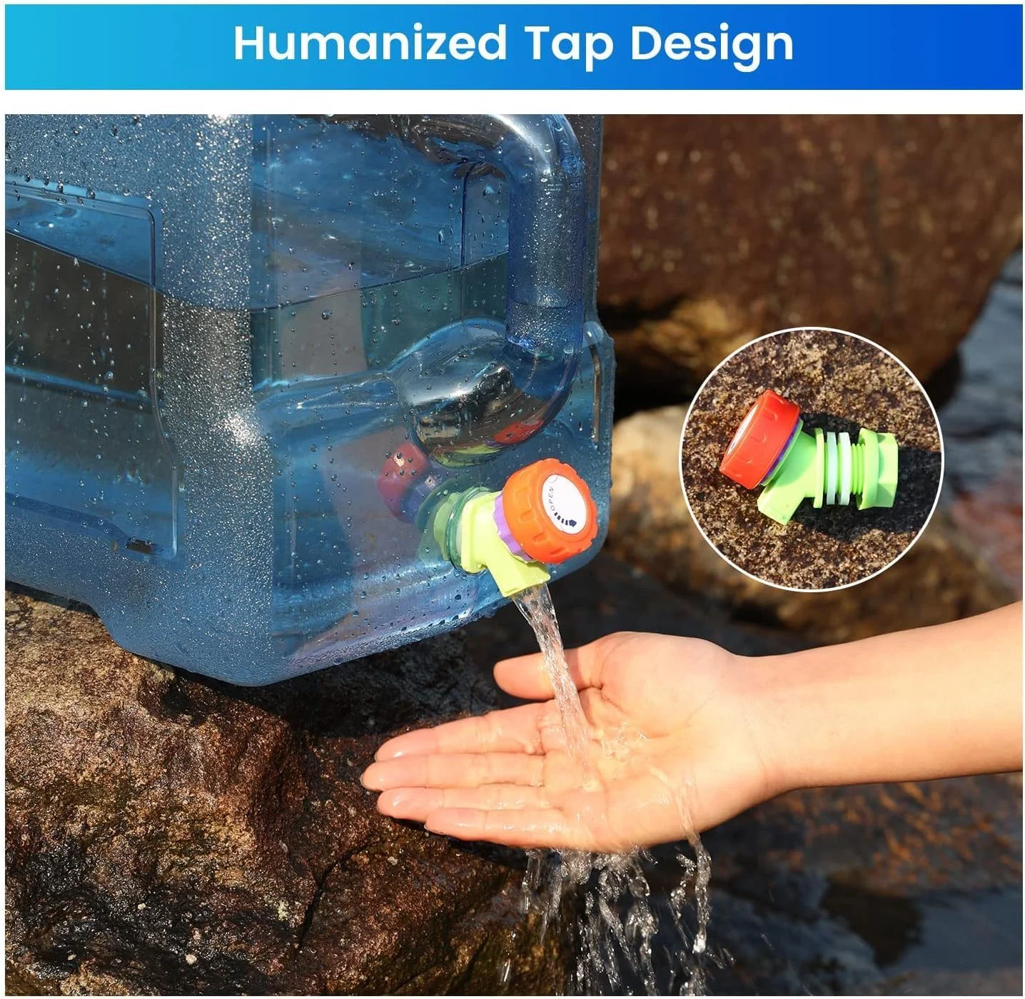 ظروف ذخیره آب حسنات اسنشیالز - مخزن آب | مخزن ذخیره آب پلاستیکی | قابل حمل | داخلی و خارجی (رنگ: آبی، سایز: 20 لیتر) ظروف ذخیره آب حسنات اسنشیالز - مخزن آب | مخزن ذخیره آب پلاستیکی | قابل حمل | داخلی و خارجی (رنگ: آبی، سایز: 20 لیتر)