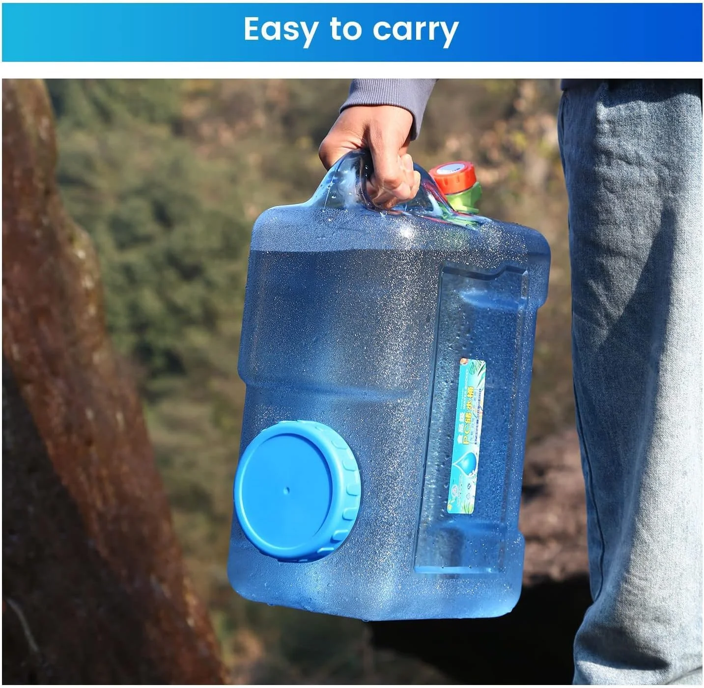 ظروف ذخیره آب حسنات اسنشیالز - مخزن آب | مخزن ذخیره آب پلاستیکی | قابل حمل | داخلی و خارجی (رنگ: آبی، سایز: 20 لیتر) ظروف ذخیره آب حسنات اسنشیالز - مخزن آب | مخزن ذخیره آب پلاستیکی | قابل حمل | داخلی و خارجی (رنگ: آبی، سایز: 20 لیتر)