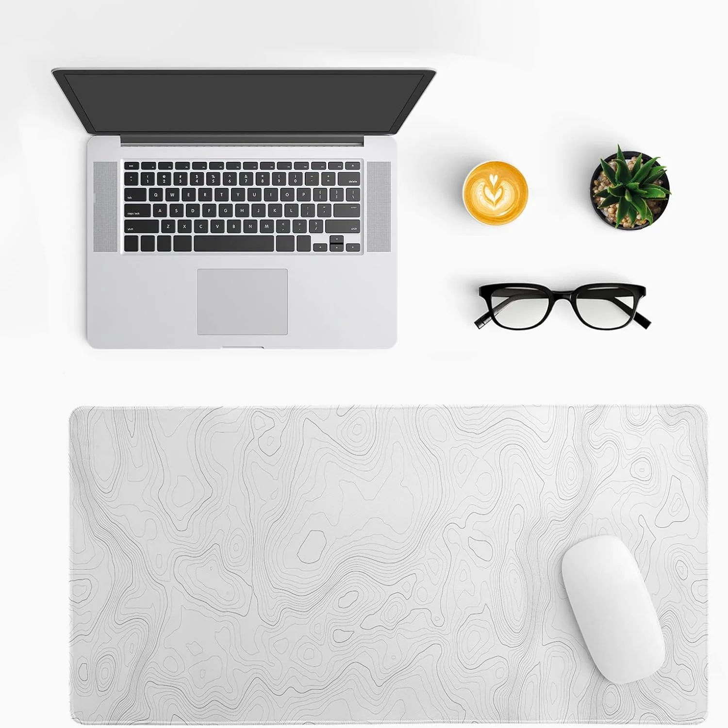 ماوس پد گیمینگ سفید توپوگرافی کانتور 31.5x11.8 اینچ، پد بزرگ نقشه جغرافیایی، ماوس پد بزرگ با پایه لاستیکی ضد لغزش، صفحه کلید ضد آب با لبه های دوخته شده برای بازی و دفتر کار ماوس پد گیمینگ سفید توپوگرافی کانتور 31.5x11.8 اینچ، پد بزرگ نقشه جغرافیایی، ماوس پد بزرگ با پایه لاستیکی ضد لغزش، صفحه کلید ضد آب با لبه های دوخته شده برای بازی و دفتر کار