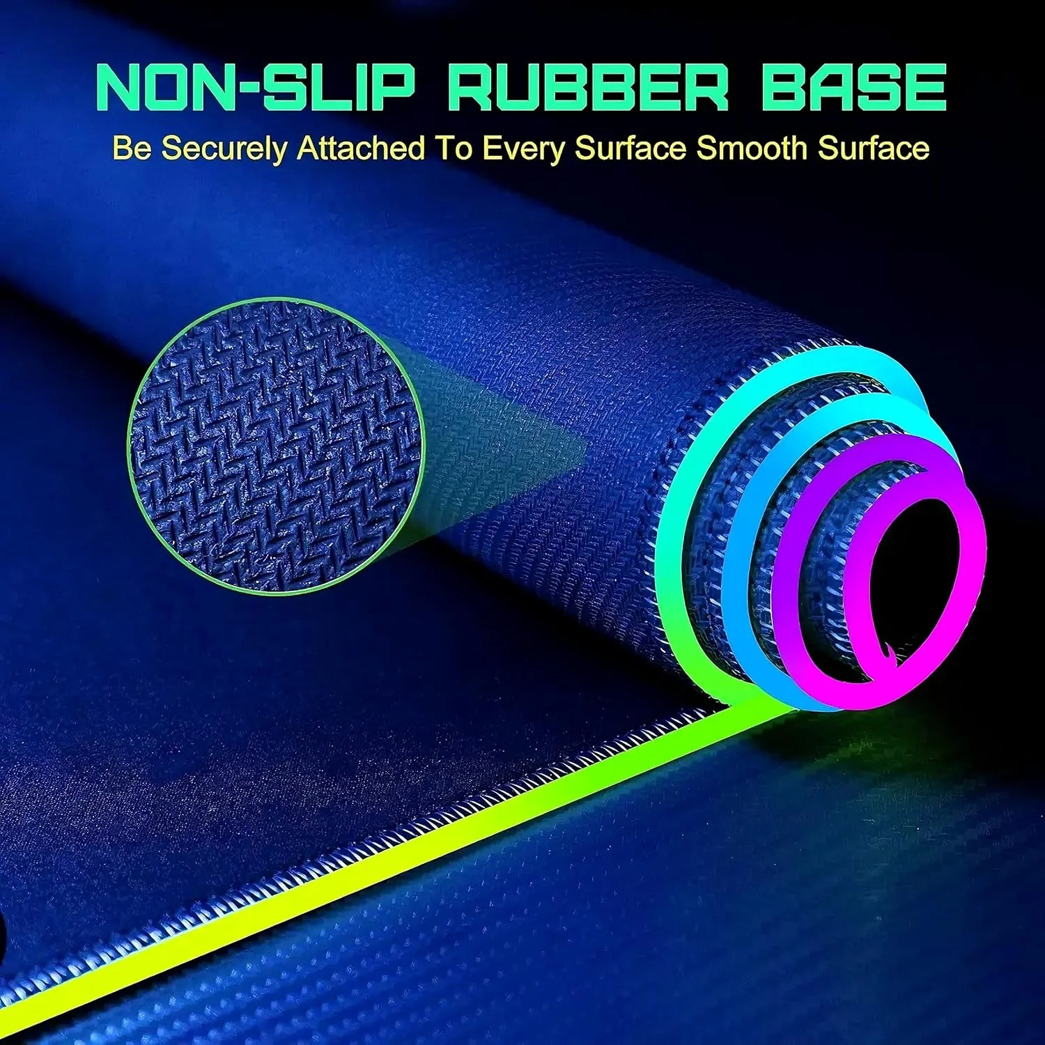 پد ماوس LED شارژ بی‌سیم 80x30 سانتی‌متر RGB، پد ماوس گیمینگ با 10 حالت نورپردازی، ضخامت 4 میلی‌متر، پد بزرگ میز با شارژ بی‌سیم، پد ماوس خنک برای لوازم جانبی کامپیوتر و هدایای گیمینگ