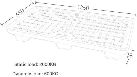 سکوی مهار نشت صنعتی ماژولار، سینی نشت مخزن روغن، سینی ضد نشت مخزن روغن، سکوی مهار نشت، سکوی پلی اتیلنی زرد و مشکی