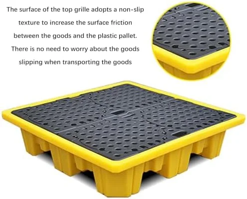 سینی ضد نشت مخزن روغن، سکوی مهار نشت، سکوی ضد لغزش، پالت پلی اتیلن برای استفاده های صنعتی در کارخانه ها و گاراژهای انبارهای مدولار