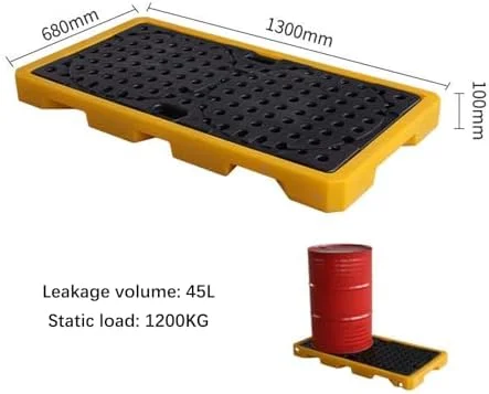 سینی ضد نشت مخزن روغن، سکوی مهار نشت، سکوی ضد لغزش، پالت پلی اتیلن برای استفاده های صنعتی در کارخانه ها و گاراژهای انبارهای مدولار