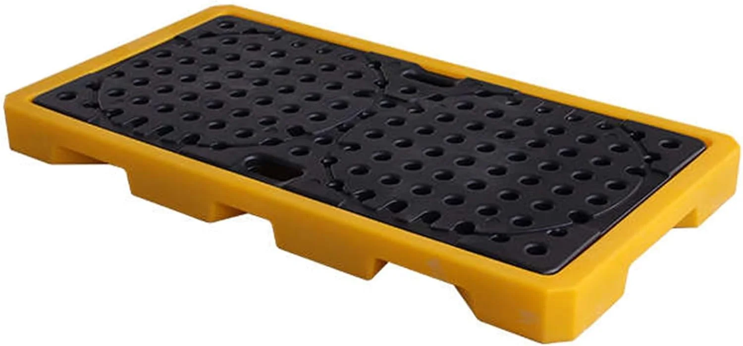 سینی ضد نشت مخزن روغن، سکوی مهار نشت، سکوی ضد لغزش، پالت پلی اتیلن برای استفاده های صنعتی در کارخانه ها و گاراژهای انبارهای مدولار