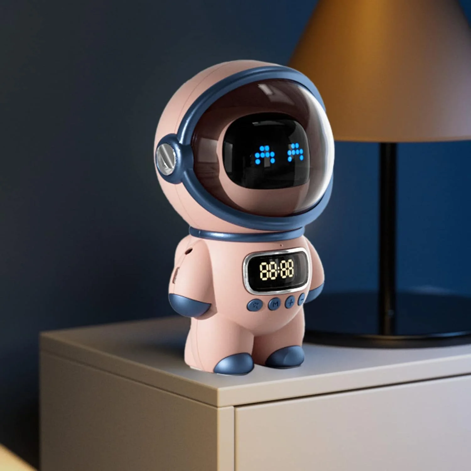 اسپیکر هوشمند رومیزی Zerodis با طراحی لامپ دکوراتیو، صدای HD 6 واتی، دارای ساعت و چراغ خواب، مناسب برای دکوراسیون اتاق خواب، اتاق نشیمن، صدای هوشمند (صورتی) اسپیکر هوشمند رومیزی Zerodis با طراحی لامپ دکوراتیو، صدای HD 6 واتی، دارای ساعت و چراغ خواب، مناسب برای دکوراسیون اتاق خواب، اتاق نشیمن، صدای هوشمند (صورتی)