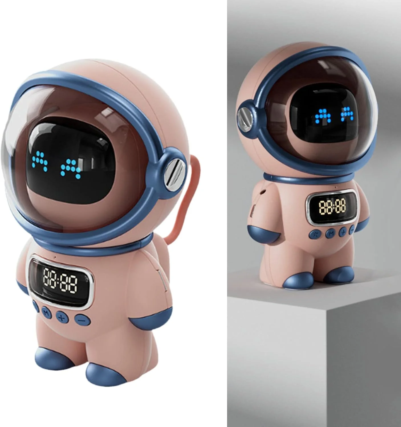 اسپیکر هوشمند رومیزی Zerodis با طراحی لامپ دکوراتیو، صدای HD 6 واتی، دارای ساعت و چراغ خواب، مناسب برای دکوراسیون اتاق خواب، اتاق نشیمن، صدای هوشمند (صورتی) اسپیکر هوشمند رومیزی Zerodis با طراحی لامپ دکوراتیو، صدای HD 6 واتی، دارای ساعت و چراغ خواب، مناسب برای دکوراسیون اتاق خواب، اتاق نشیمن، صدای هوشمند (صورتی)