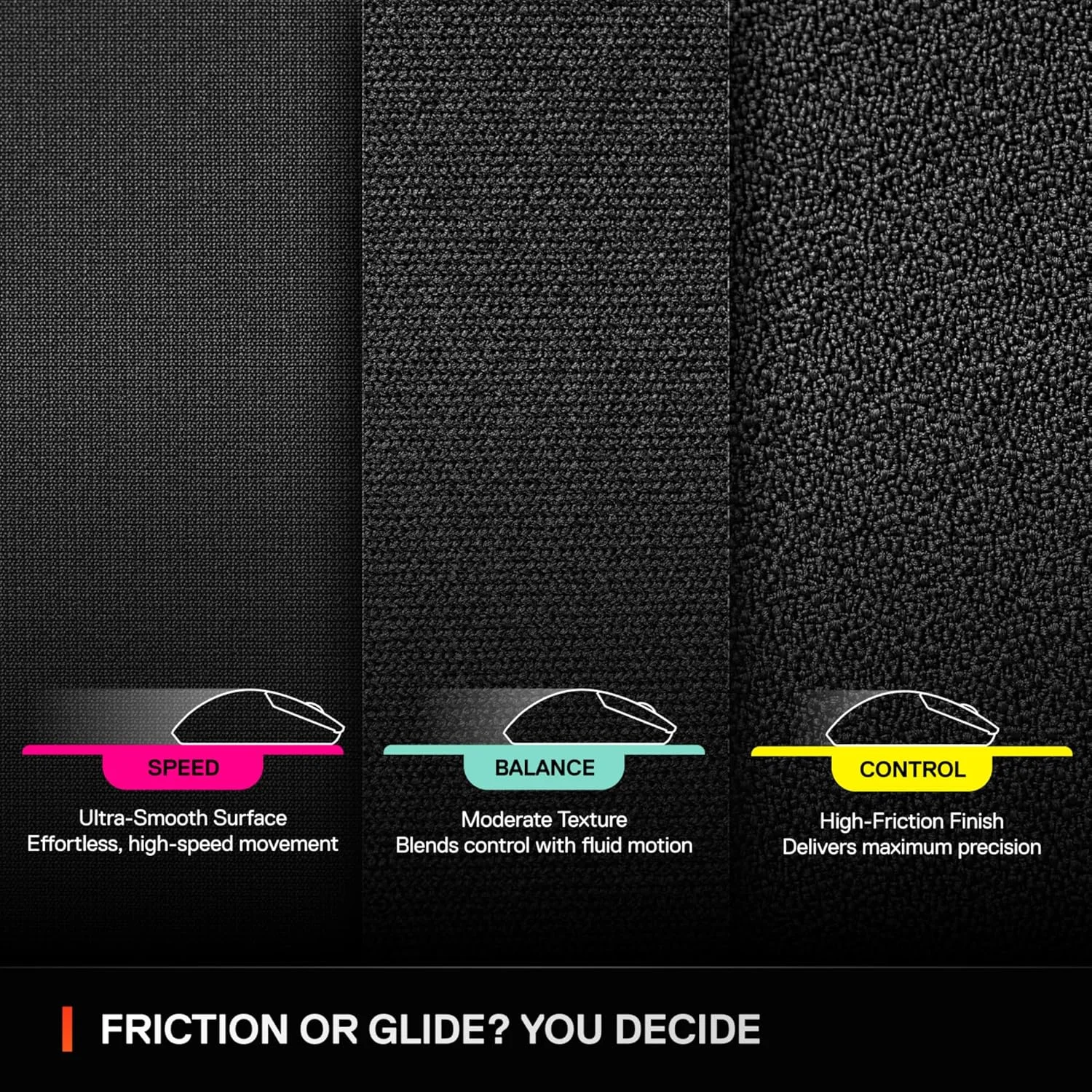 ماوس پد گیمینگ SteelSeries QcK XL Performance Control - تراکم اضافی برای سر خوردن روان - دوخت لبه کم حاشیه - پایه لاستیکی نئوپرن ضد لغزش - اندازه 900 x 400 میلی متر - FPS، MOBAs، RTS، MMO ماوس پد گیمینگ SteelSeries QcK XL Performance Control - تراکم اضافی برای سر خوردن روان - دوخت لبه کم حاشیه - پایه لاستیکی نئوپرن ضد لغزش - اندازه 900 x 400 میلی متر - FPS، MOBAs، RTS، MMO