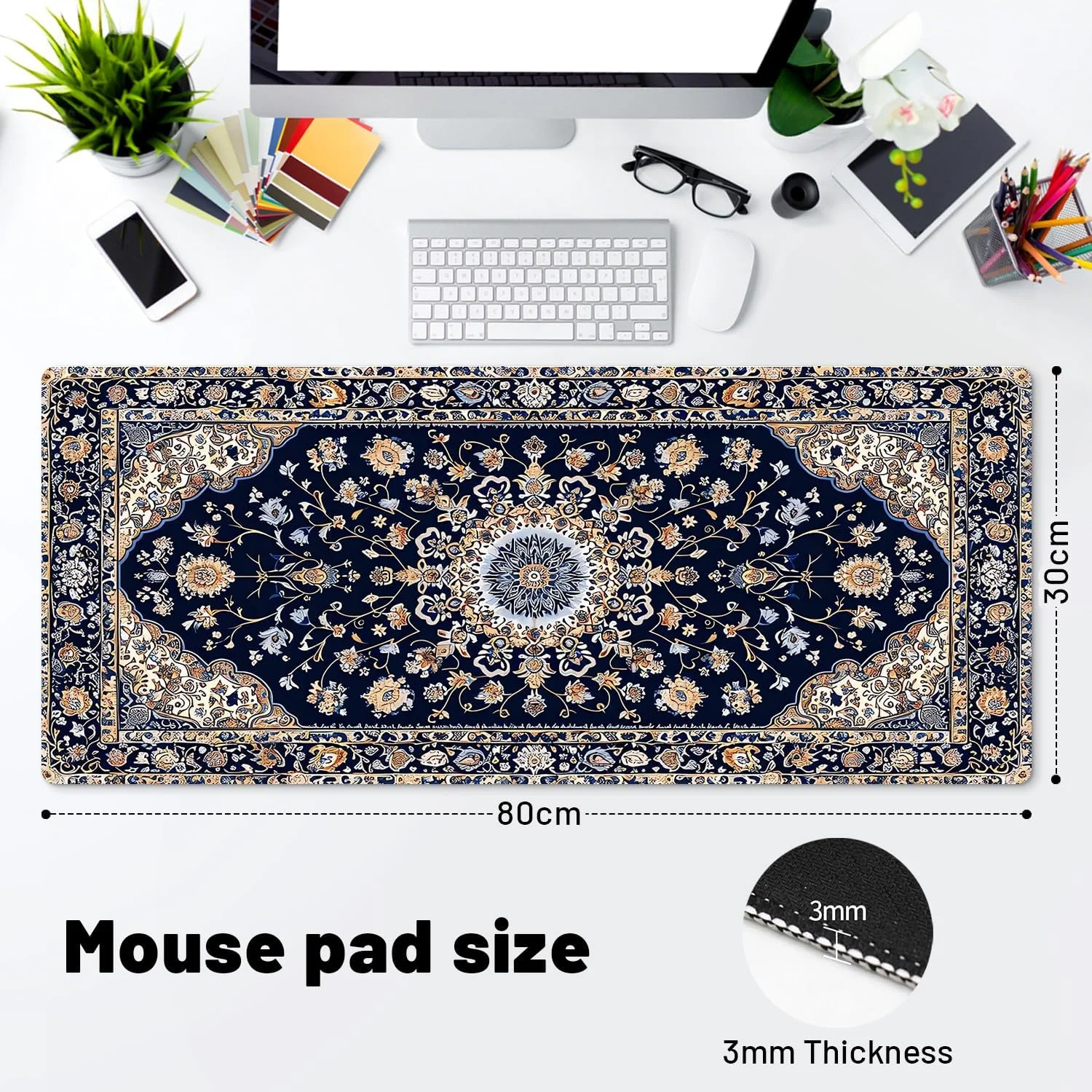 ماوس پد گیمینگ بزرگ SEPOAT (800x300mm) - پد رومیزی XXL با لبه های دوخته شده، ضد آب و پایه لاستیکی ضد لغزش، برای کامپیوتر اداری، کامپیوتر گیمینگ، کیبورد و ماوس (استایل 2) ماوس پد گیمینگ بزرگ SEPOAT (800x300mm) - پد رومیزی XXL با لبه های دوخته شده، ضد آب و پایه لاستیکی ضد لغزش، برای کامپیوتر اداری، کامپیوتر گیمینگ، کیبورد و ماوس (استایل 2)