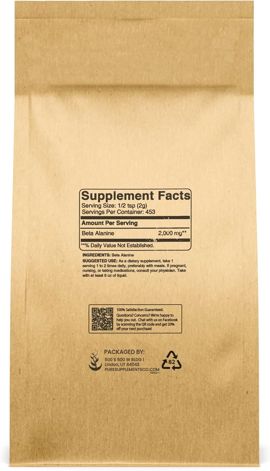 پودر بتا آلانین PURE ORIGINAL INGREDIENTS (907 گرم) 100% اسید آمینه غیر ضروری، ماندگاری بیشتر در تمرینات با شدت بالا، تاخیر در خستگی عضلات، بدون گلوتن، بسته بندی سازگار با محیط زیست* پودر بتا آلانین PURE ORIGINAL INGREDIENTS (907 گرم) 100% اسید آمینه غیر ضروری، ماندگاری بیشتر در تمرینات با شدت بالا، تاخیر در خستگی عضلات، بدون گلوتن، بسته بندی سازگار با محیط زیست*