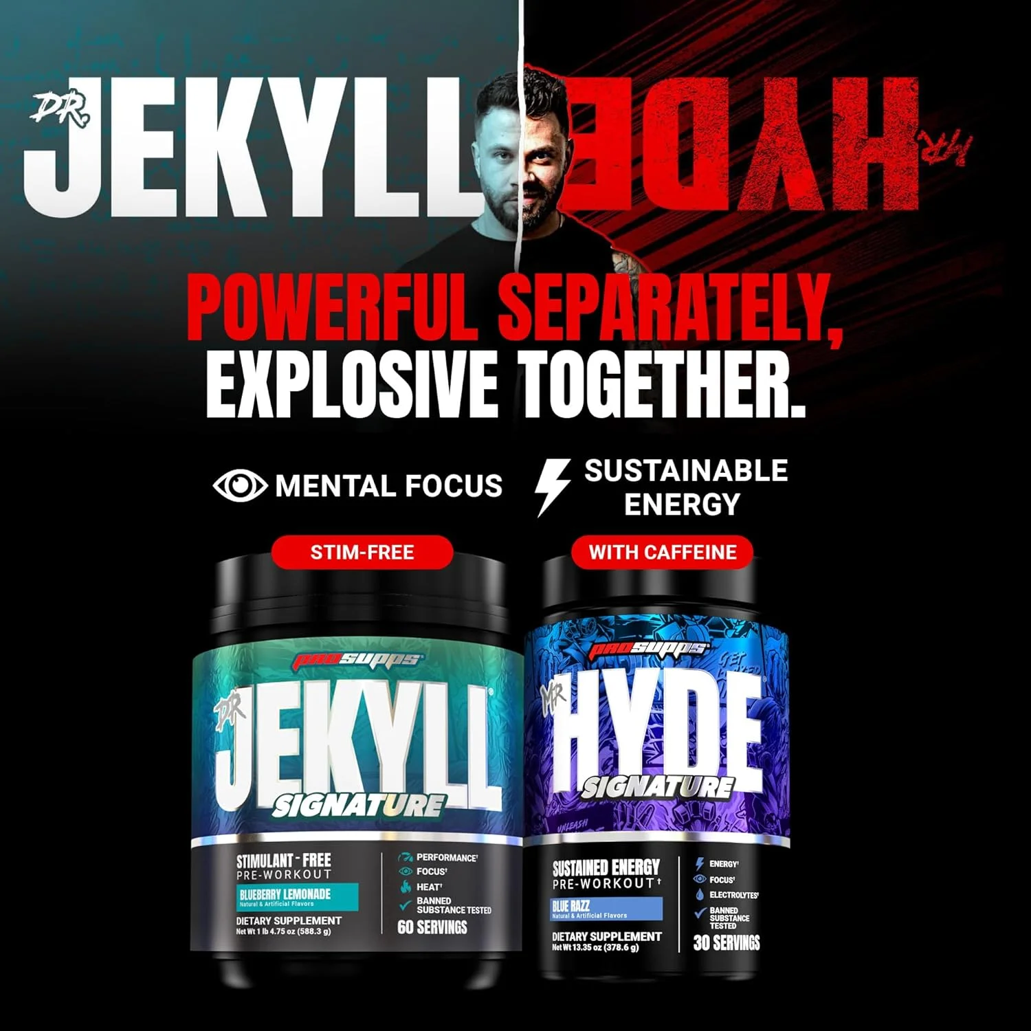 پودر نوشیدنی انرژی زا قبل از تمرین PROSUPPS Hyde Nightmare - انرژی شدید، تمرکز ذهنی و عملکرد بالا - مملو از سیترولین، بتا آلانین و نوتروپیک ها (30 سروینگ، بستنی) پودر نوشیدنی انرژی زا قبل از تمرین PROSUPPS Hyde Nightmare - انرژی شدید، تمرکز ذهنی و عملکرد بالا - مملو از سیترولین، بتا آلانین و نوتروپیک ها (30 سروینگ، بستنی)