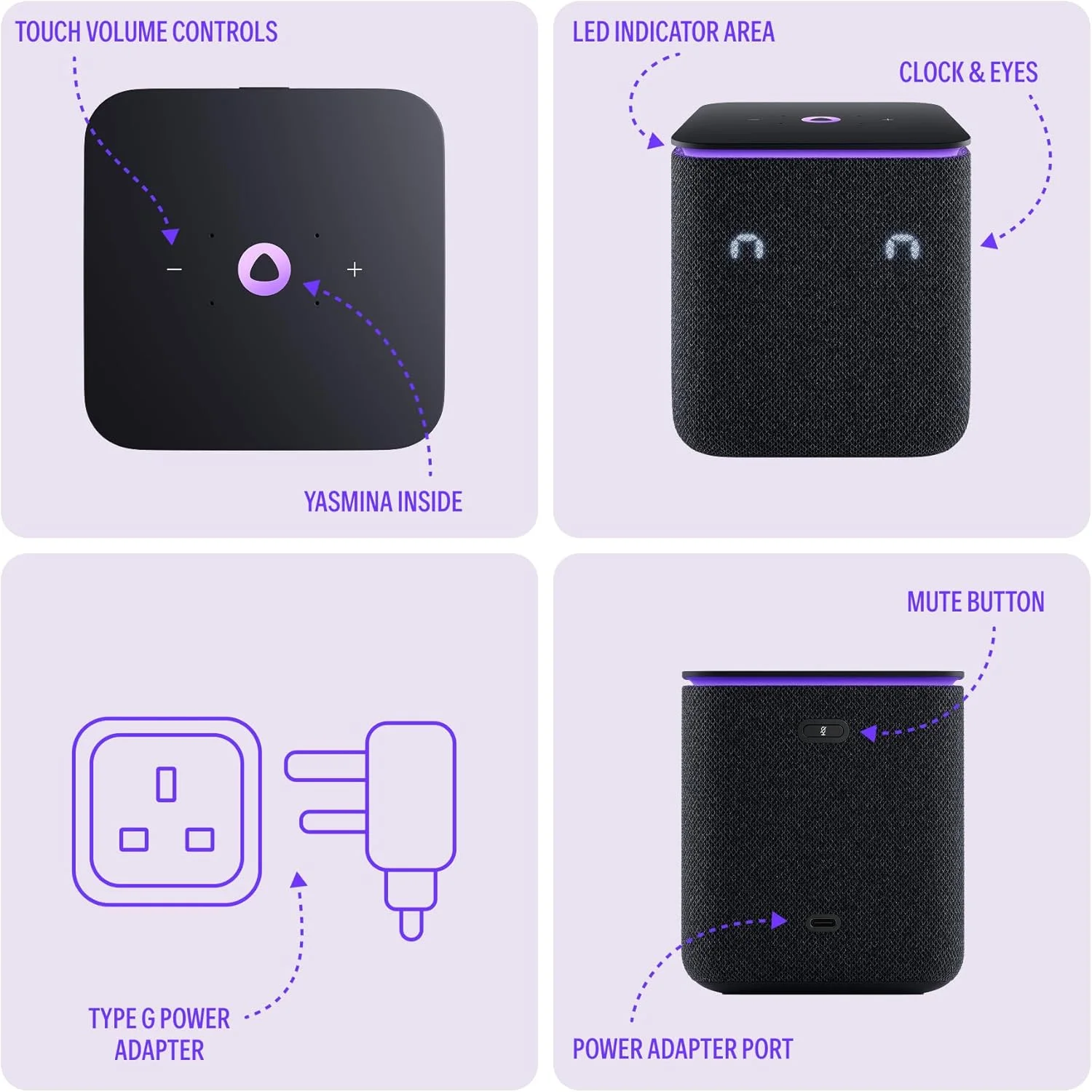 Yango Yasmina Midi | بلندگوی هوشمند AI | صدای ممتاز، باس عمیق و جفتسازی استریو | صحبت به زبان انگلیسی و عربی | YangoPlay فیلمها، سریالها، موسیقی، قرآن نامحدود | معلم و مترجم کودکان | مشکی Yango Yasmina Midi | بلندگوی هوشمند AI | صدای ممتاز، باس عمیق و جفتسازی استریو | صحبت به زبان انگلیسی و عربی | YangoPlay فیلمها، سریالها، موسیقی، قرآن نامحدود | معلم و مترجم کودکان | مشکی