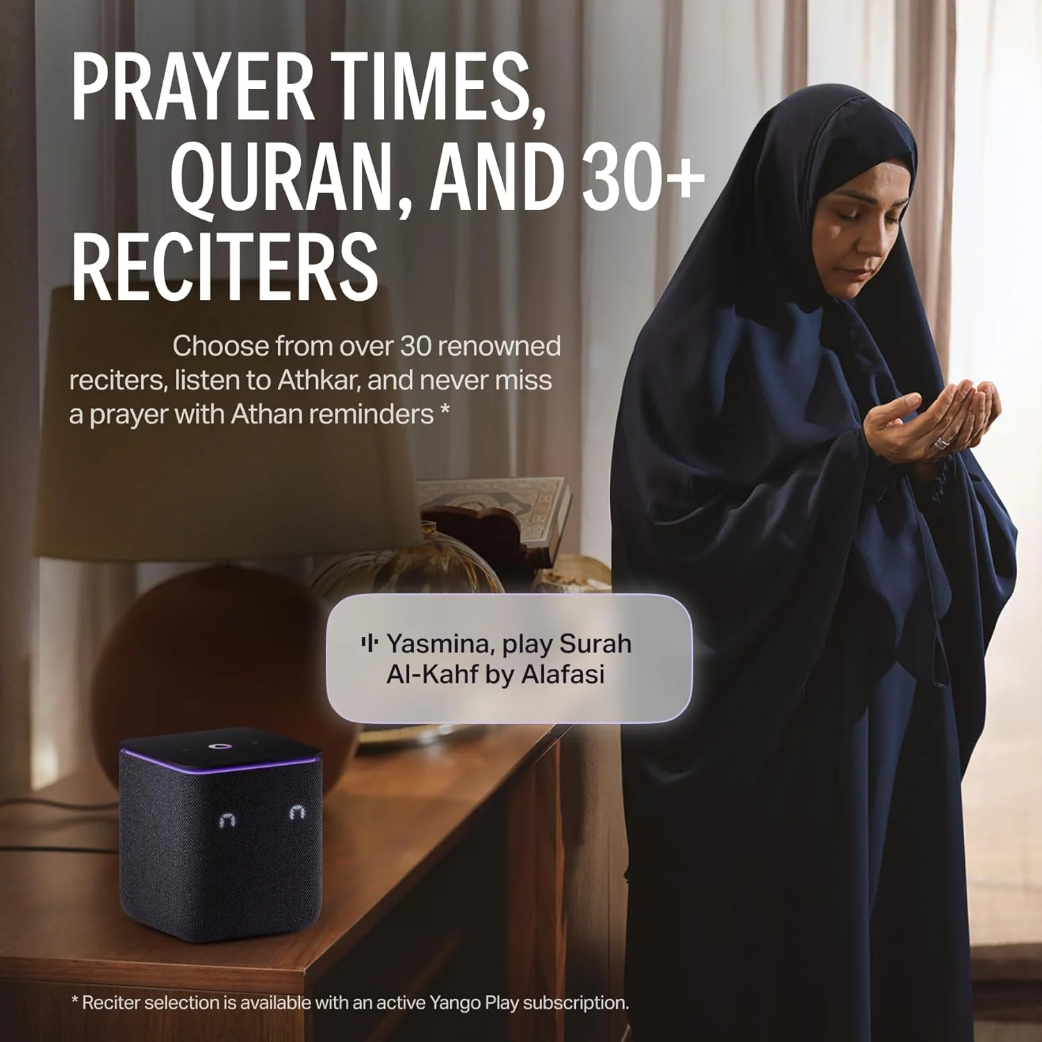 Yango Yasmina Midi | بلندگوی هوشمند AI | صدای ممتاز، باس عمیق و جفتسازی استریو | صحبت به زبان انگلیسی و عربی | YangoPlay فیلمها، سریالها، موسیقی، قرآن نامحدود | معلم و مترجم کودکان | مشکی Yango Yasmina Midi | بلندگوی هوشمند AI | صدای ممتاز، باس عمیق و جفتسازی استریو | صحبت به زبان انگلیسی و عربی | YangoPlay فیلمها، سریالها، موسیقی، قرآن نامحدود | معلم و مترجم کودکان | مشکی