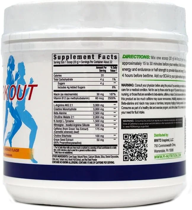 پودر مکمل قبل از تمرین Performance Inspired Nutrition - کاملا طبیعی - فرمول بدون گلوتن و گیاهی - حاوی سیترولین - نیتروسیژین - چای سبز - آرژنین - بتا آلانین - طعم تمشک لیموناد - 676 گرم پودر مکمل قبل از تمرین Performance Inspired Nutrition - کاملا طبیعی - فرمول بدون گلوتن و گیاهی - حاوی سیترولین - نیتروسیژین - چای سبز - آرژنین - بتا آلانین - طعم تمشک لیموناد - 676 گرم