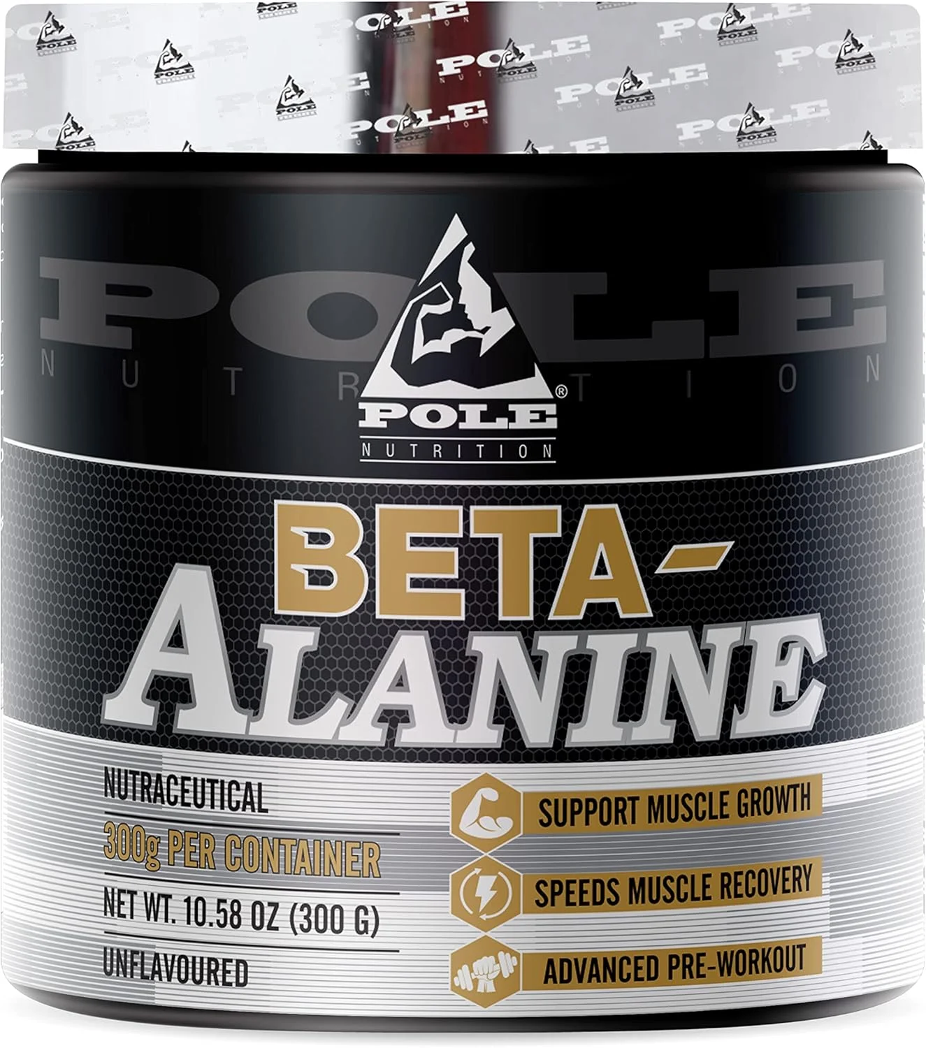 بتا آلانین Pole Nutrition | بدون طعم، 300 گرم، 75 سروینگ