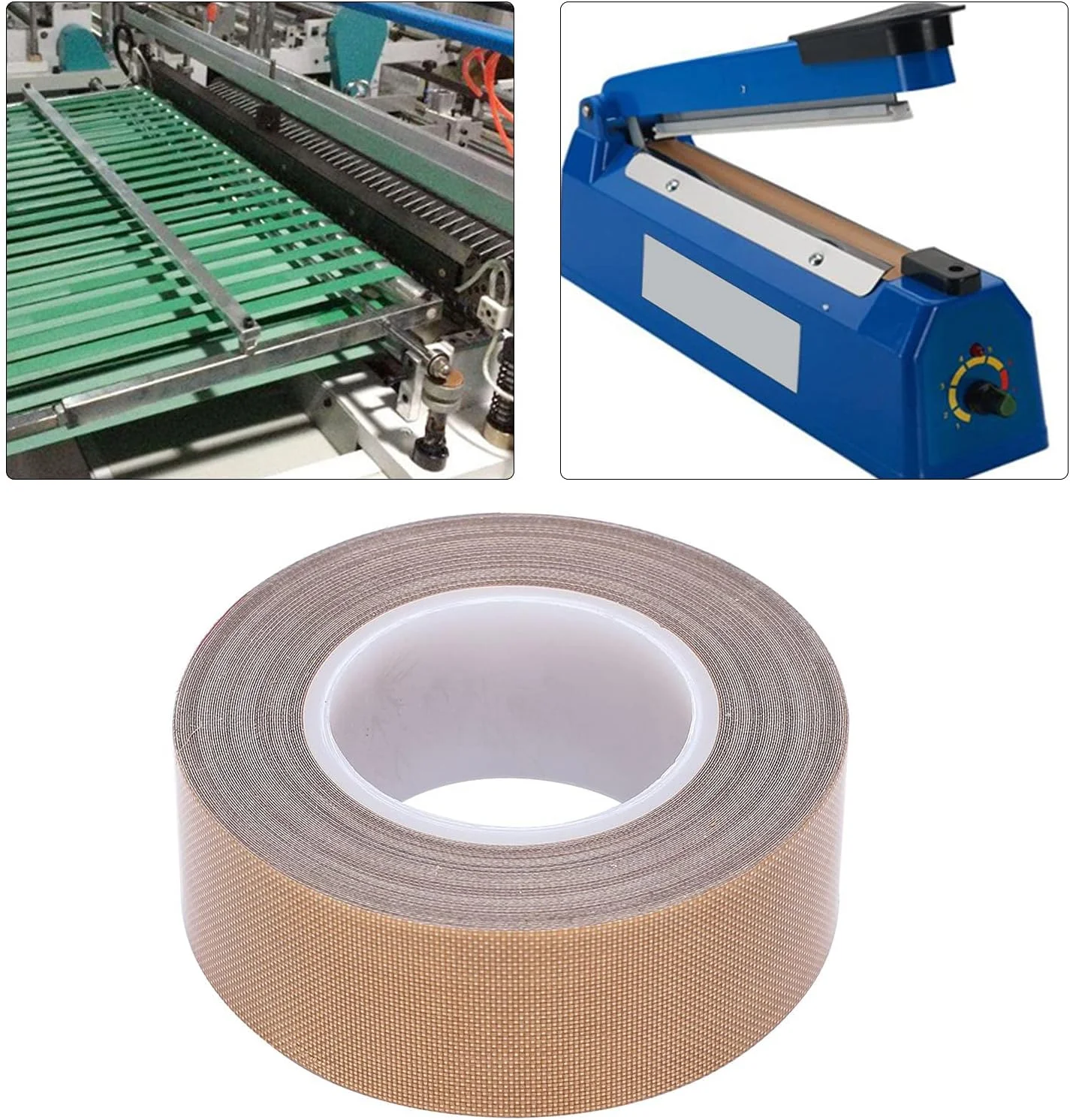 نوار PTFE Eujgoov، رول با ضخامت 0.025 میلیمتر، نوار عایقبندی حرارتی مقاوم در برابر حرارت برای آببندی خلاء، دستگاههای آببندی دستی و ضربهای (0.25mm x 25mm x 10m) نوار PTFE Eujgoov، رول با ضخامت 0.025 میلیمتر، نوار عایقبندی حرارتی مقاوم در برابر حرارت برای آببندی خلاء، دستگاههای آببندی دستی و ضربهای (0.25mm x 25mm x 10m)