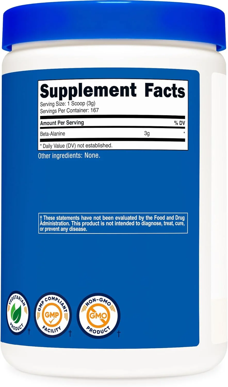 پودر بتا آلانین Nutricost - بتا آلانین خالص، بدون گلوتن و غیر GMO پودر بتا آلانین Nutricost - بتا آلانین خالص، بدون گلوتن و غیر GMO
