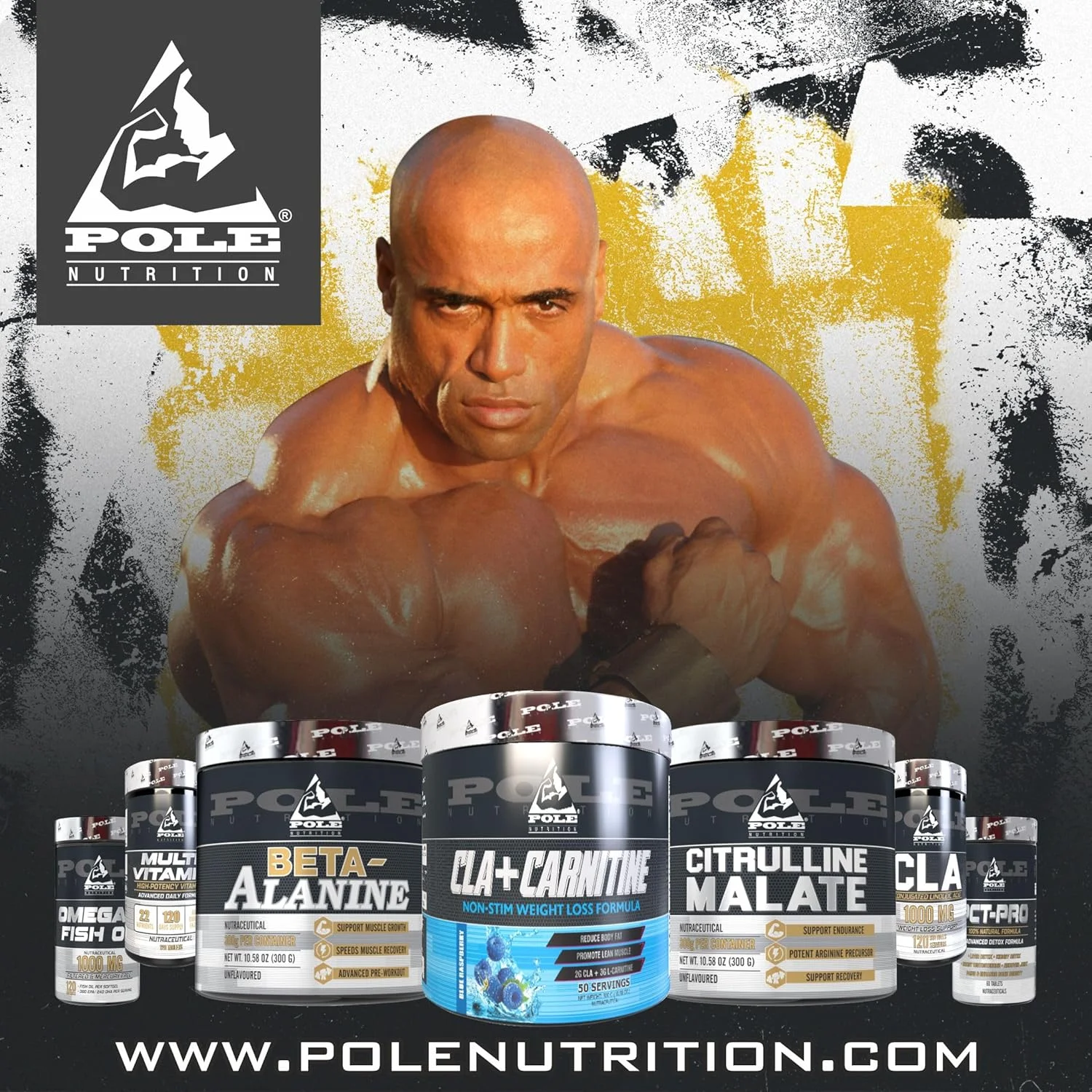 بتا آلانین Pole Nutrition | بدون طعم، 300 گرم، 75 سروینگ بتا آلانین Pole Nutrition | بدون طعم، 300 گرم، 75 سروینگ