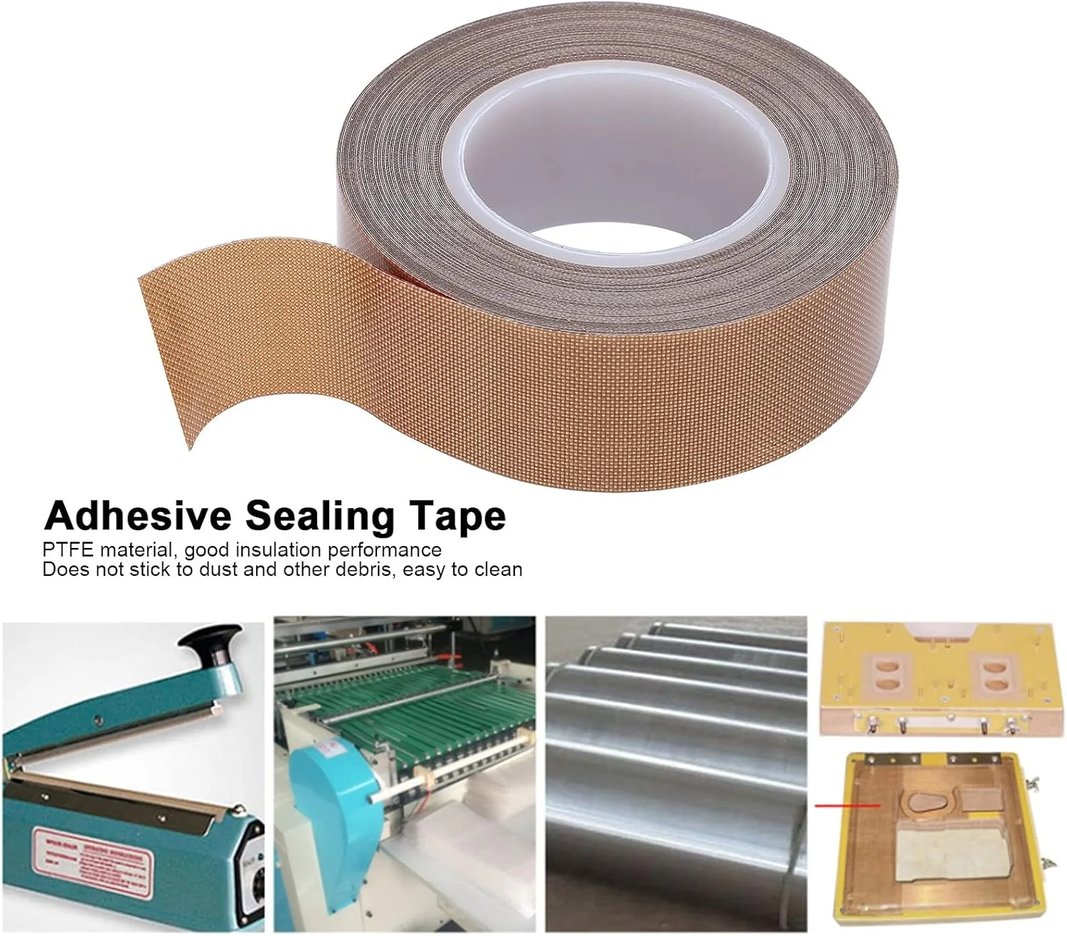 نوار PTFE Eujgoov، رول با ضخامت 0.025 میلیمتر، نوار عایقبندی حرارتی مقاوم در برابر حرارت برای آببندی خلاء، دستگاههای آببندی دستی و ضربهای (0.25mm x 25mm x 10m) نوار PTFE Eujgoov، رول با ضخامت 0.025 میلیمتر، نوار عایقبندی حرارتی مقاوم در برابر حرارت برای آببندی خلاء، دستگاههای آببندی دستی و ضربهای (0.25mm x 25mm x 10m)